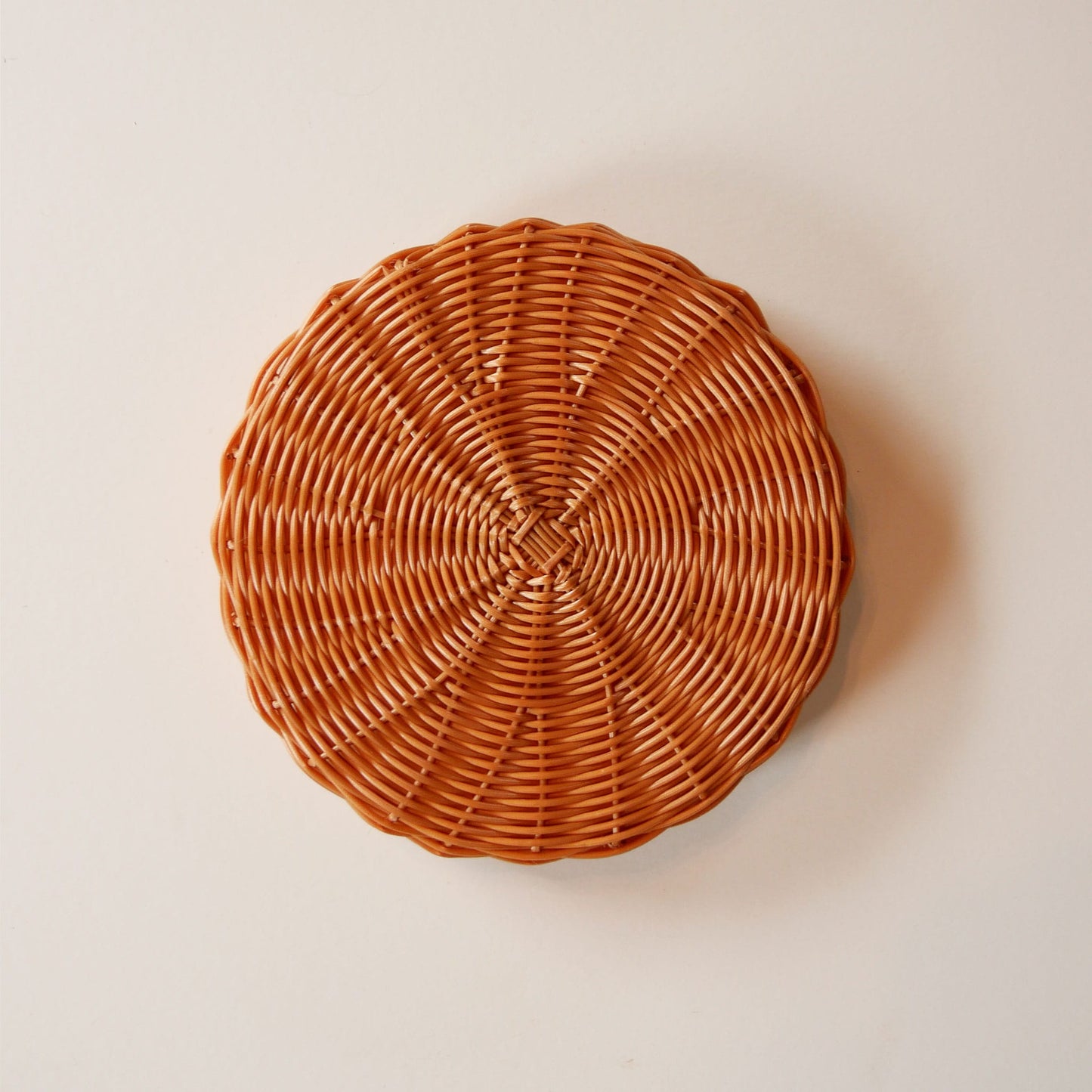 Vintage Rattan Wicker Round Compartment Basket Tray, Vintage Basket Tray, Vintage Wicker Compartment Tray, Vintage Wicker Tray, Vintage Rattan Round Tray, Vintage Boho Wicker