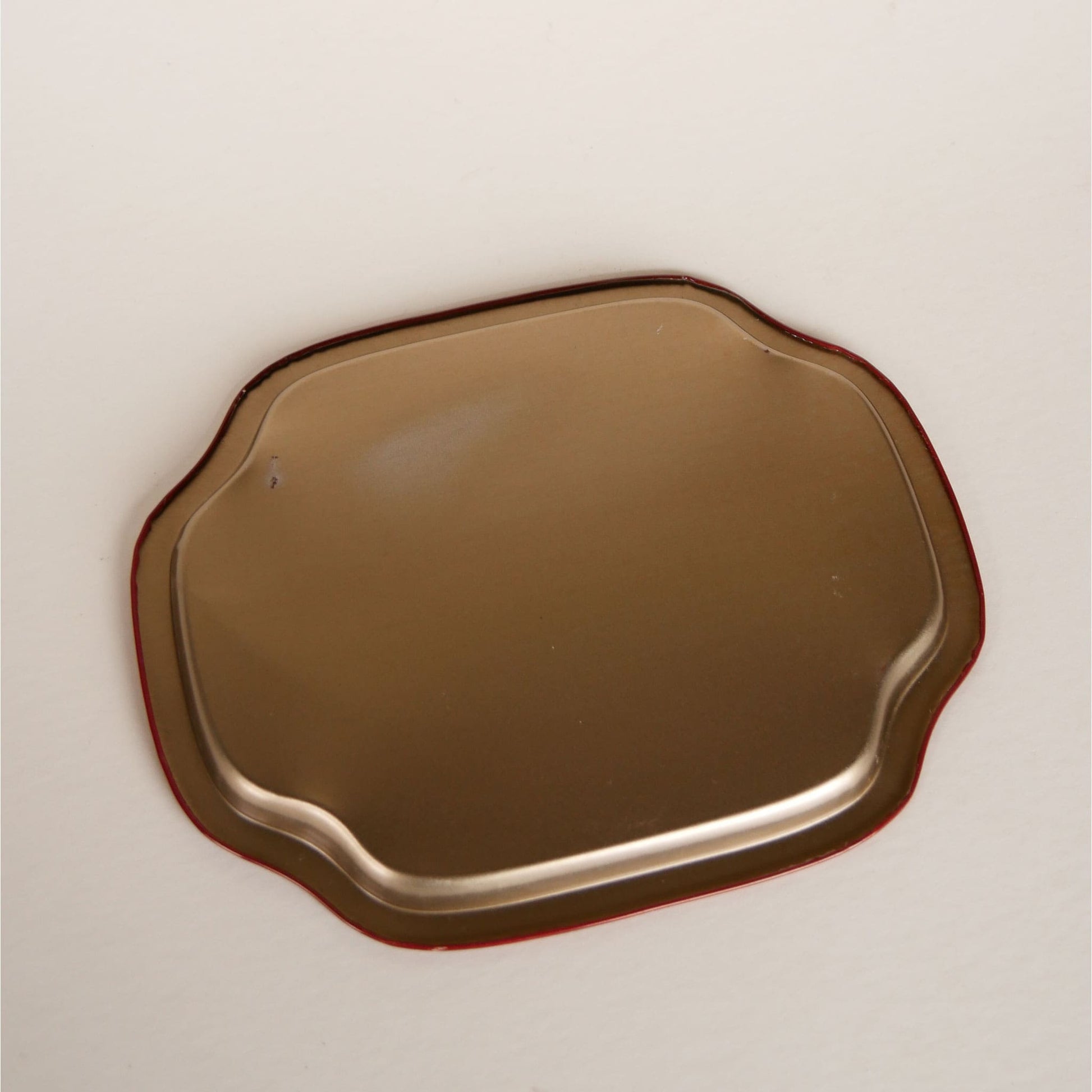 Small Metal Floral Tray, Small Vintage Bird Tray, Small Vintage Red Floral and Bird Tray