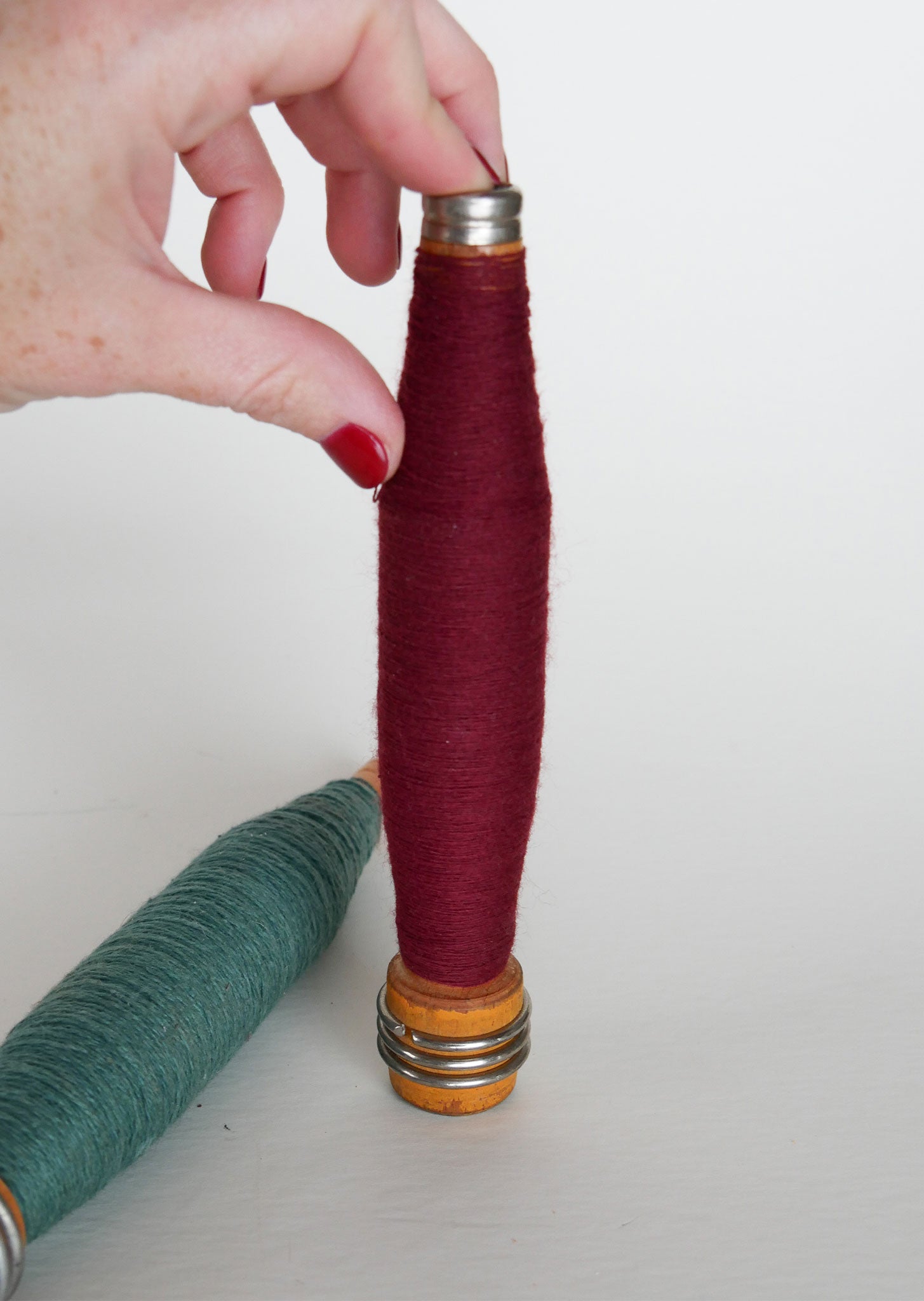 Vintage Thread Bobbins, Vintage Bobbins, Vintage Sewing Decor, Vintage Home Decor