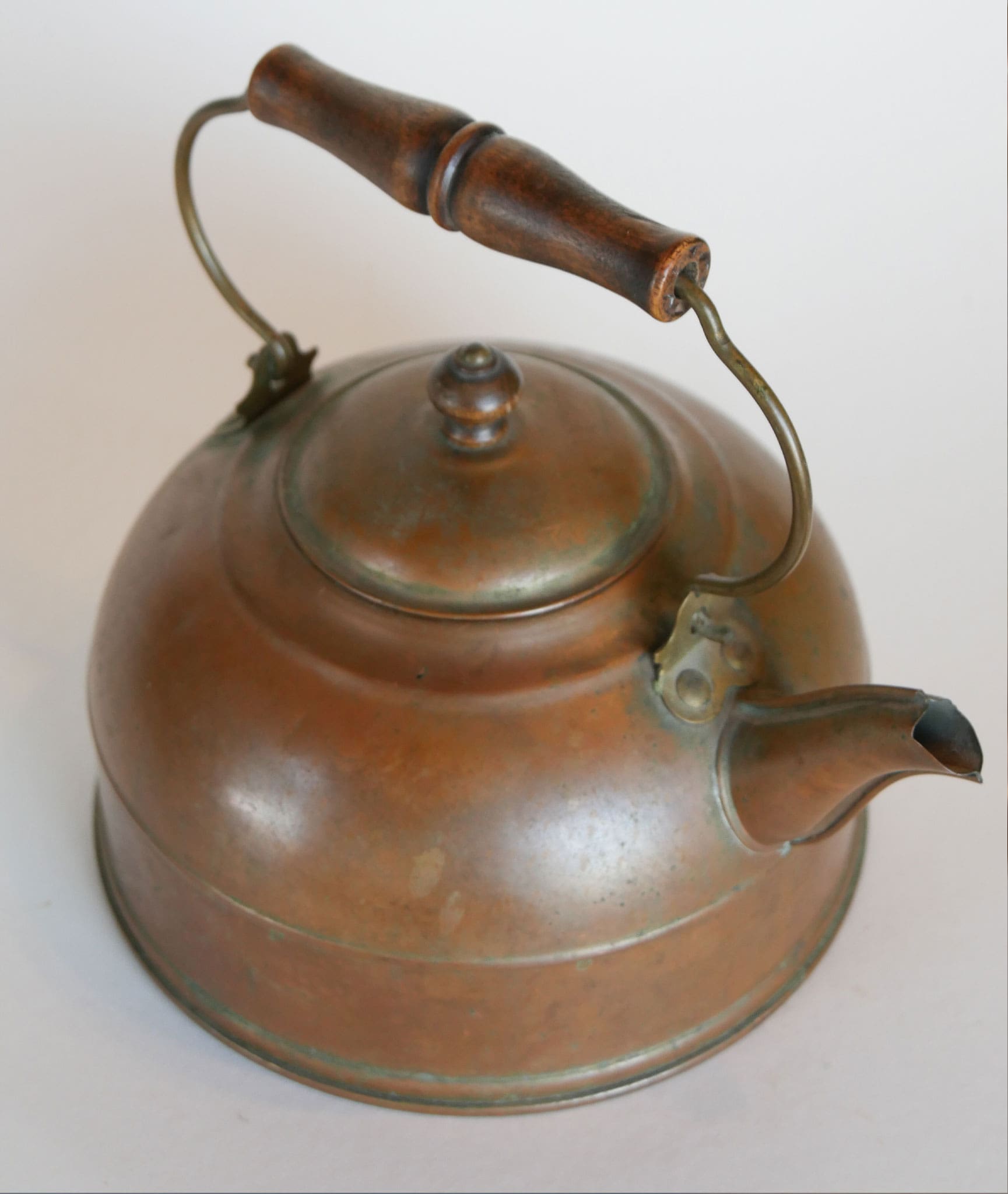 Vintage Copper Rever Ware Teapot, Vintage Copper Teapot, Primitive Copper Teapot, Primitive Kitchen Decor