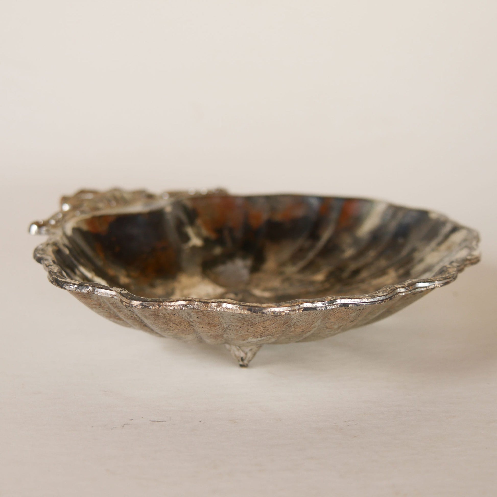 Vintage Silver-Plated Clam Shell Dish, Silver Sea Shell Dish, Vintage Silver Shell Candy Dish, Vintage Shell Candy Dish, Vintage Silver Nautical Dish