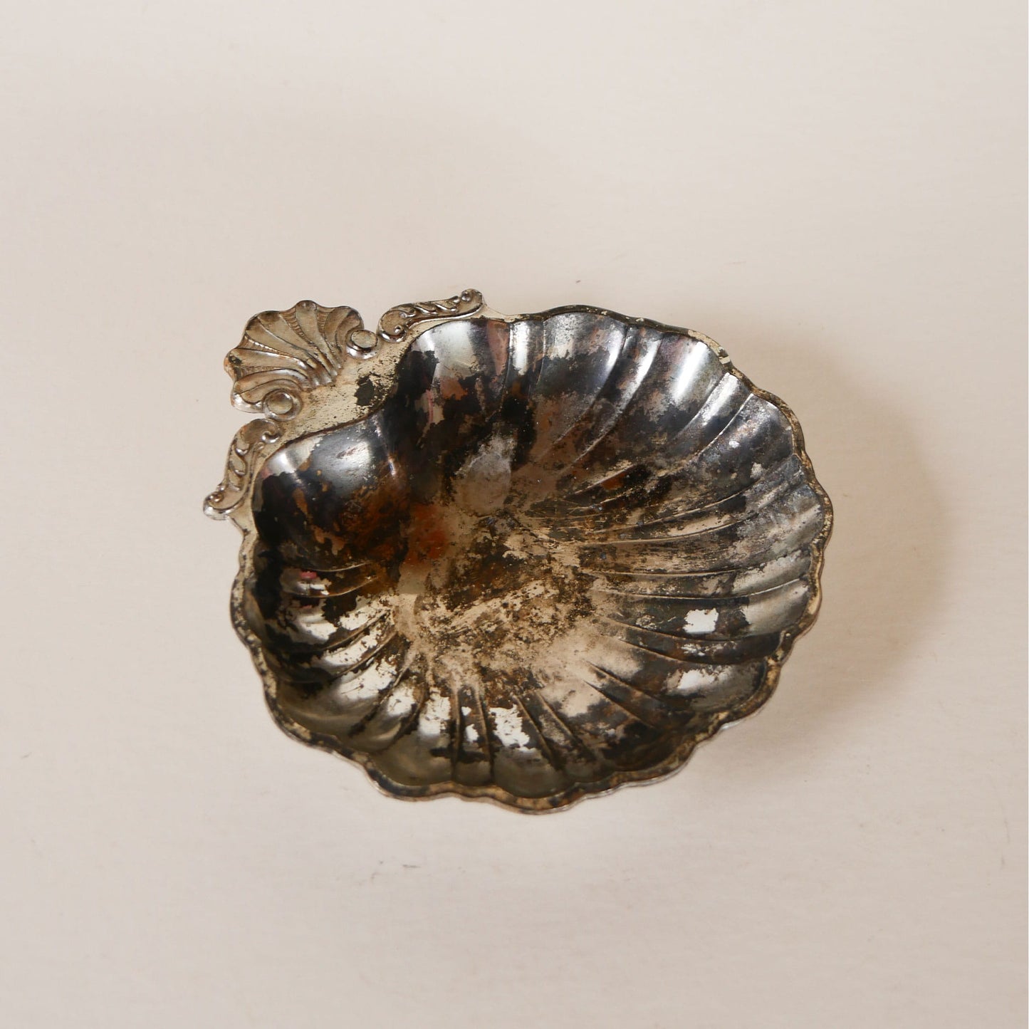 Vintage Silver-Plated Clam Shell Dish, Silver Sea Shell Dish, Vintage Silver Shell Candy Dish, Vintage Shell Candy Dish, Vintage Silver Nautical Dish