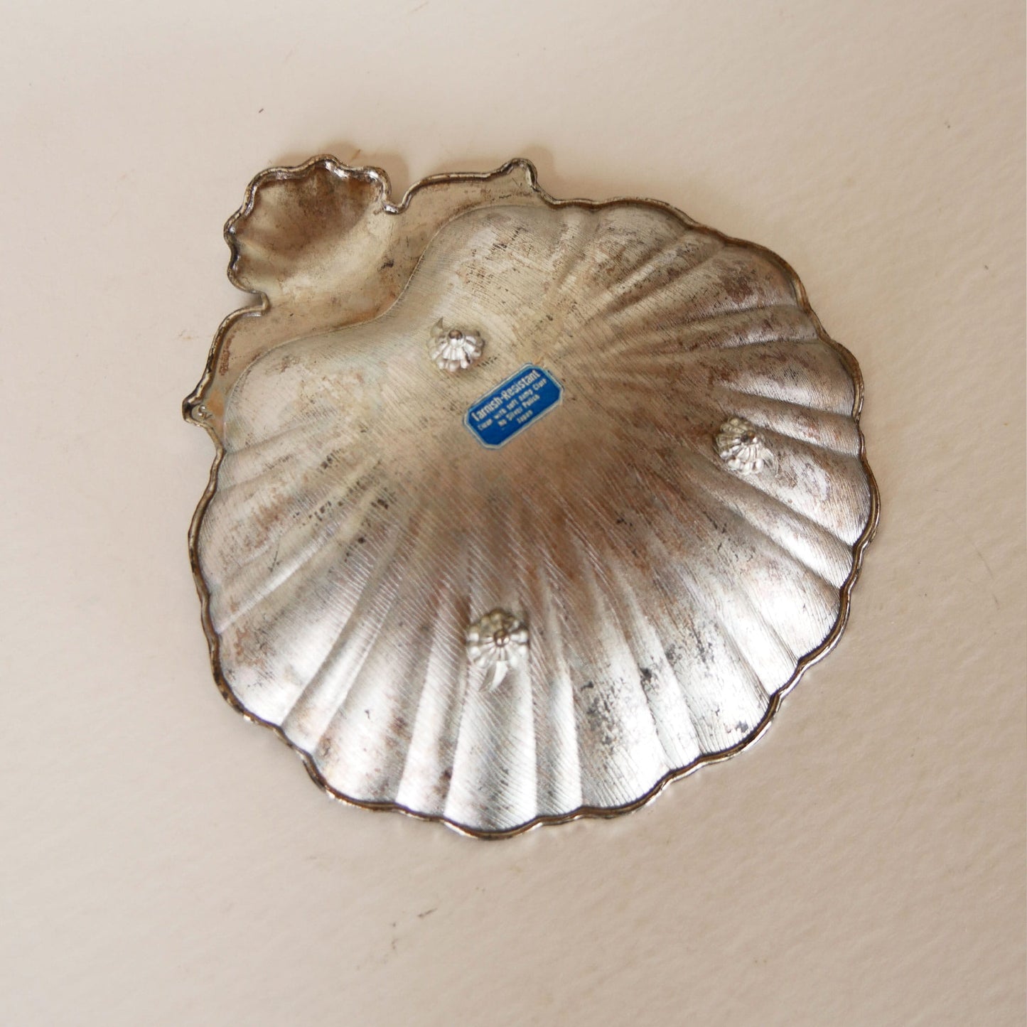 Vintage Silver-Plated Clam Shell Dish, Silver Sea Shell Dish, Vintage Silver Shell Candy Dish, Vintage Shell Candy Dish, Vintage Silver Nautical Dish