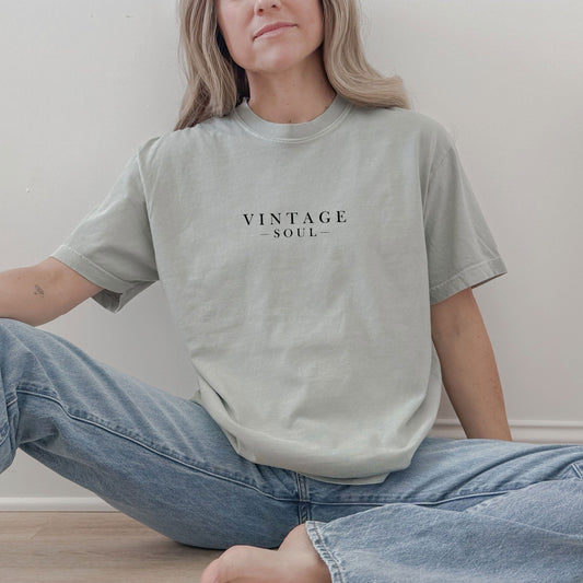 Vintage Soul Relax Fit Tee, Vintage Soul Tee Sage Green Tee, Vintage Soul Saying Shirt, Vintage Green Shirt, Vintage Soul Green Tee, Vintage Soul Green Sweatshirt, Vintage Saying Relxed Fit Tee, Vintage Saying Relxed Fit Shirt, Vintage Saying Relax Fit Tshirt, Comfort Colors Vintage Soul Tee