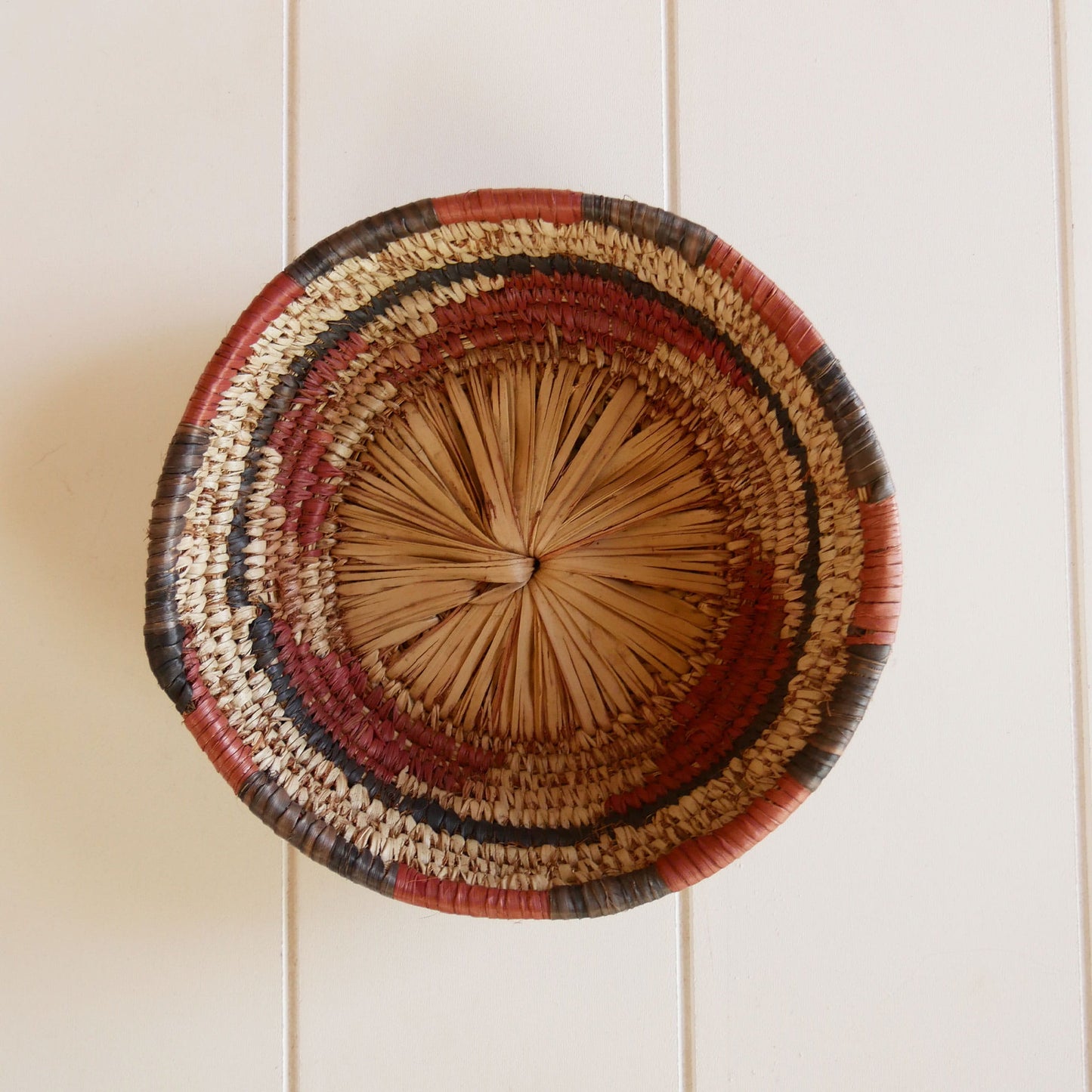 Small Southwestern Round Basket, Southwestern Pastel Style, Southwestern Basket Decor, Vintage Southwest Basket, Vintage Basket Wall, Basket Gallery Wall, Southwest Gallery wall, Southwest Basket Wall, Santa Fe Basket Decor