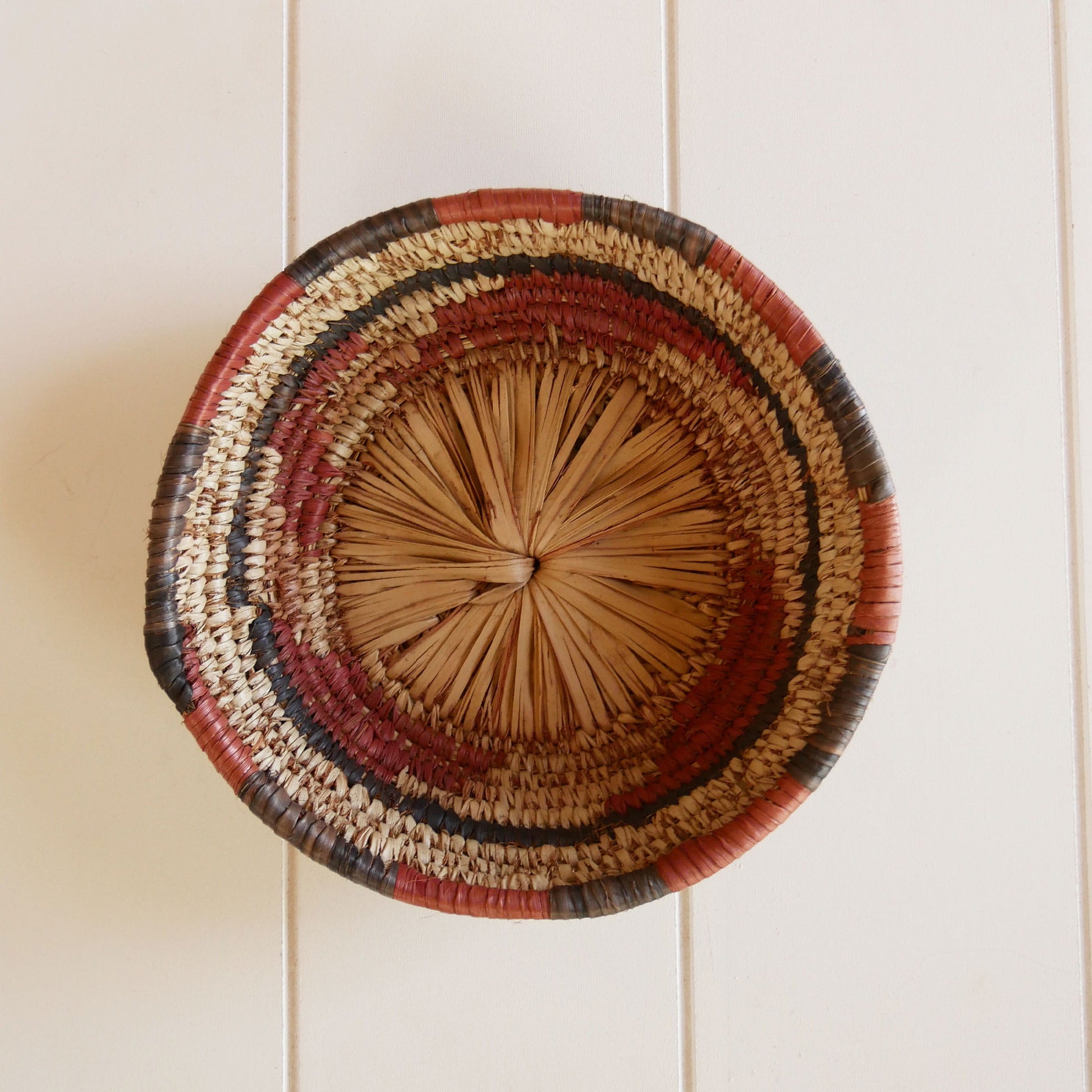 Small Southwestern Round Basket, Southwestern Pastel Style, Southwestern Basket Decor, Vintage Southwest Basket, Vintage Basket Wall, Basket Gallery Wall, Southwest Gallery wall, Southwest Basket Wall, Santa Fe Basket Decor