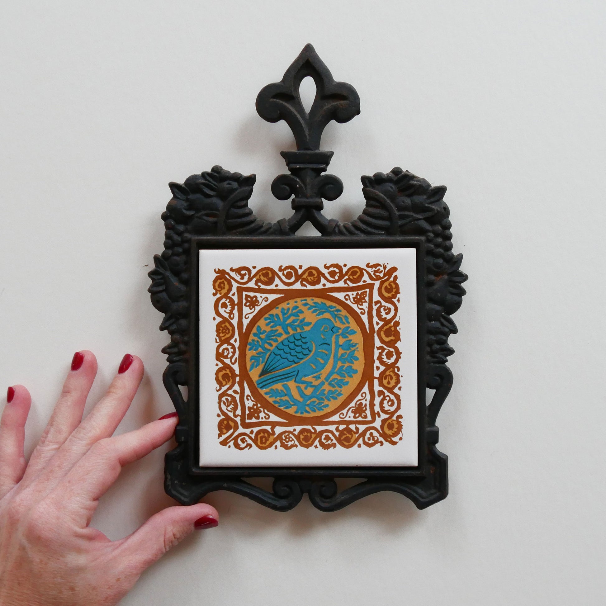 Cast Iron Bird Trivet, Boho Kitchen Decor, Vintage Boho Kitchen, Vintage Kitchen Decor, Vintage Trivet Wall Decor