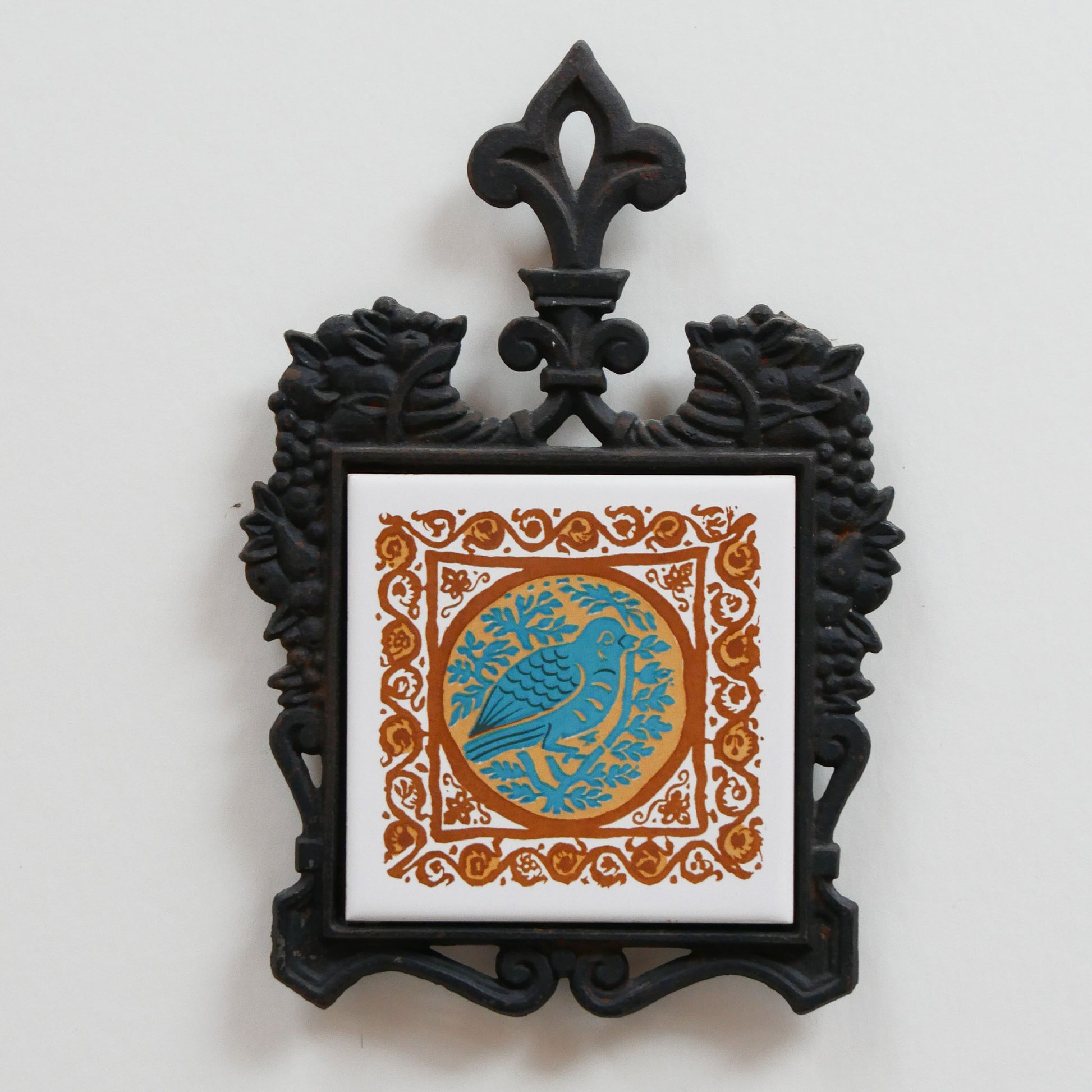 Cast Iron Bird Trivet, Boho Kitchen Decor, Vintage Boho Kitchen, Vintage Kitchen Decor, Vintage Trivet Wall Decor