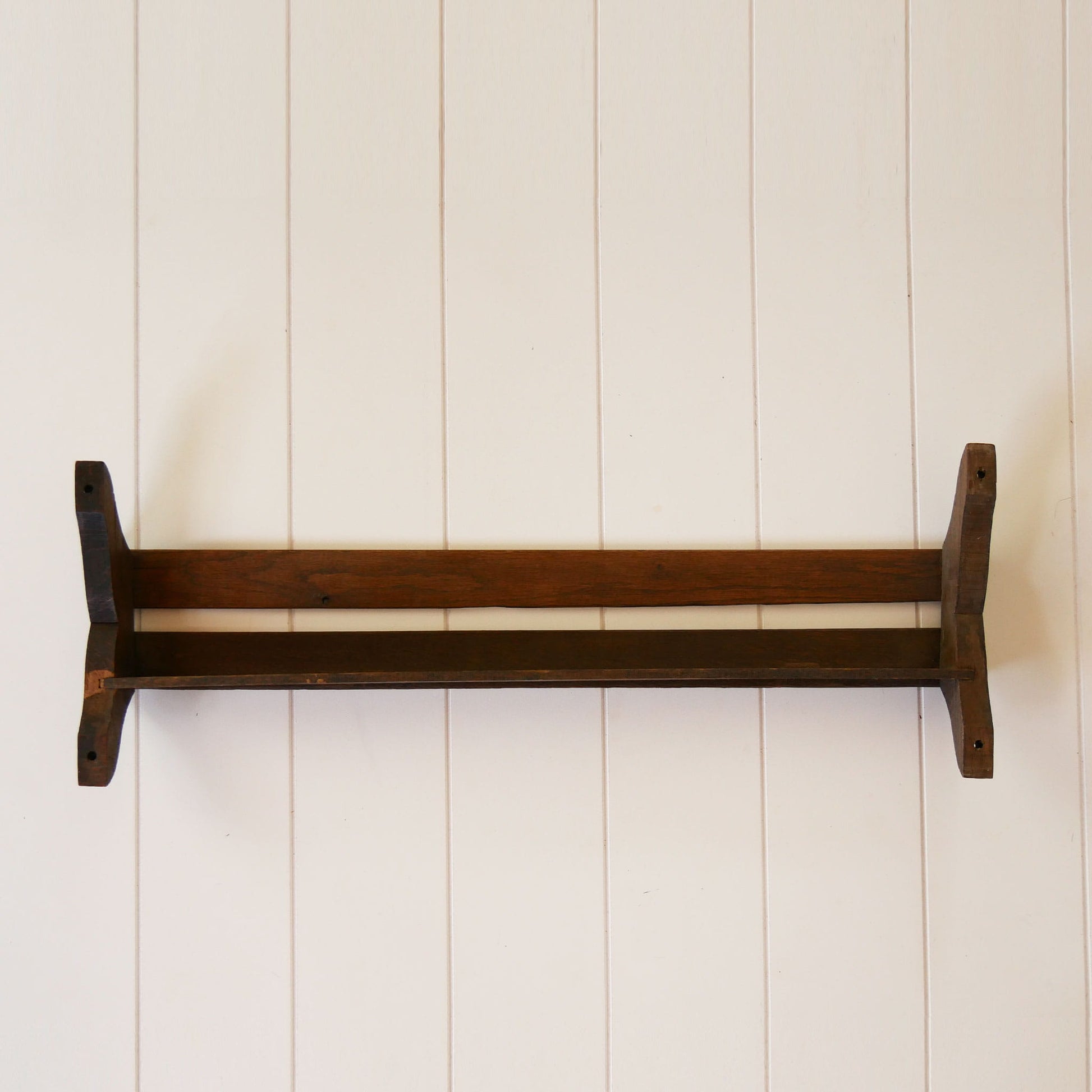 Vintage Oak Church Hymn Book Cubby, Antique Church Pew Cubby, Church Pew Book Cubby, Vintage Wall Mounted Shelf, Vintage Plate Display