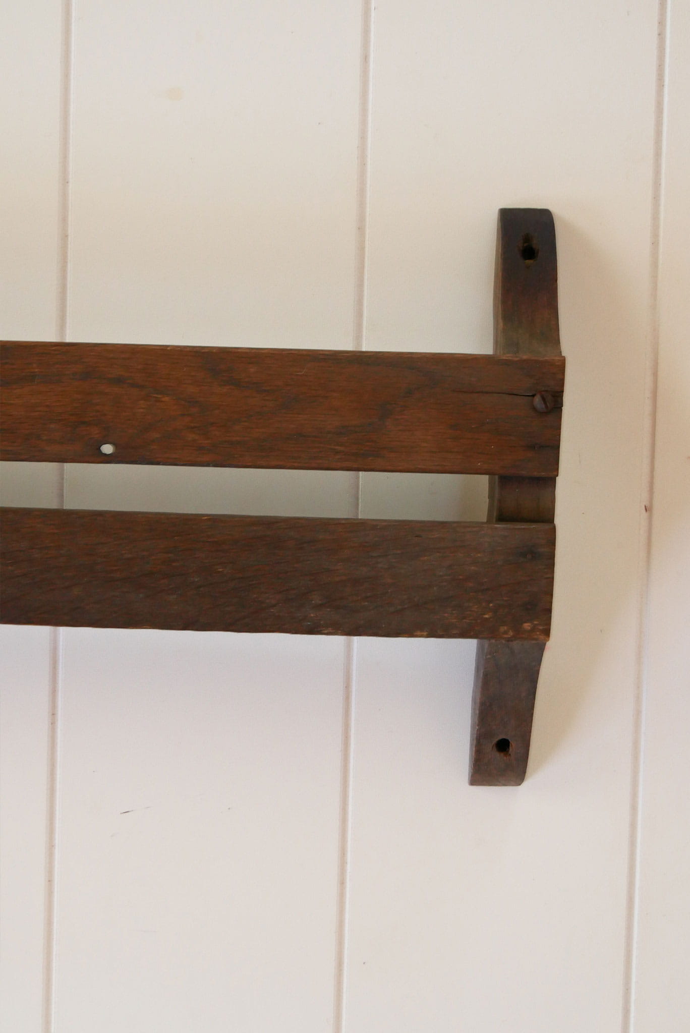 Vintage Oak Church Hymn Book Cubby, Antique Church Pew Cubby, Church Pew Book Cubby, Vintage Wall Mounted Shelf, Vintage Plate Display