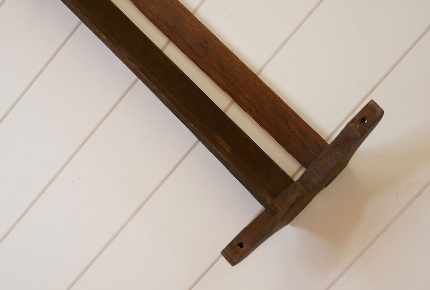 Vintage Oak Church Hymn Book Cubby, Antique Church Pew Cubby, Church Pew Book Cubby, Vintage Wall Mounted Shelf, Vintage Plate Display