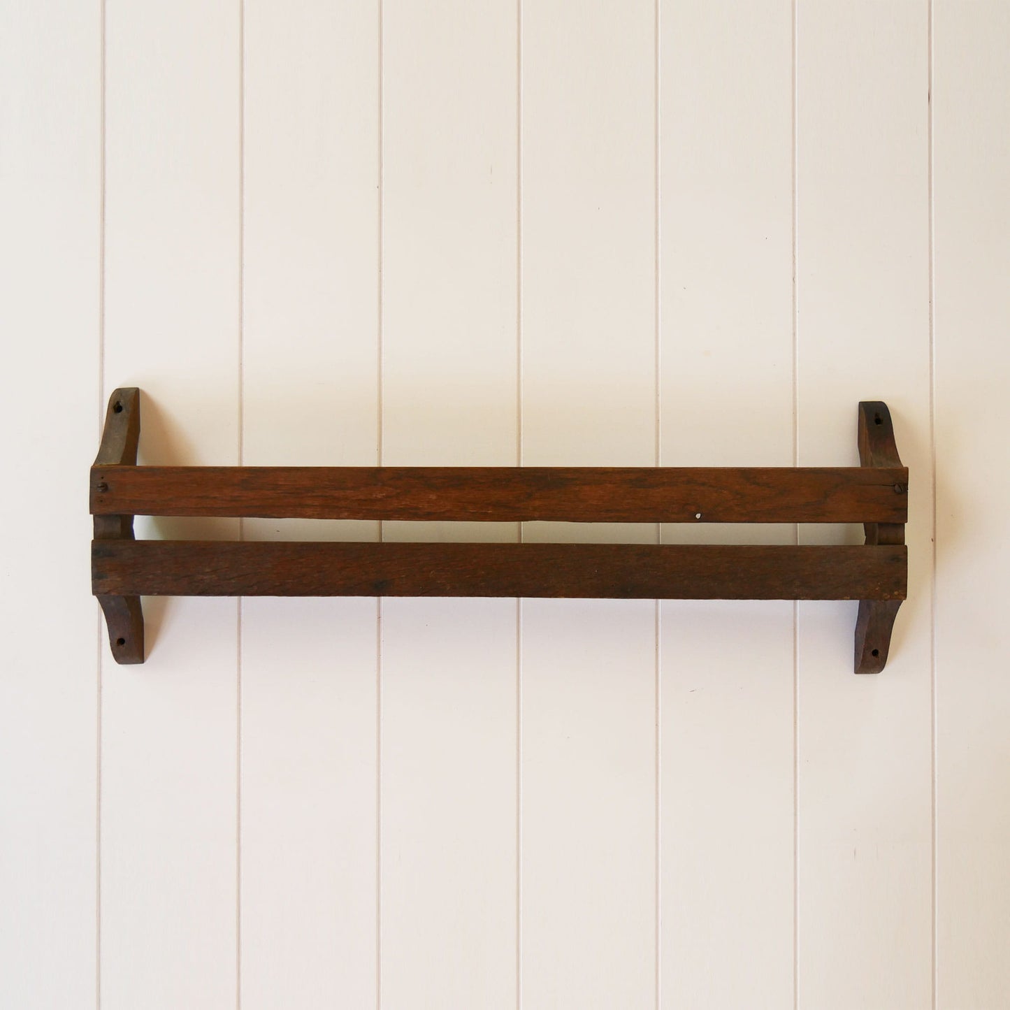Vintage Oak Church Hymn Book Cubby, Antique Church Pew Cubby, Church Pew Book Cubby, Vintage Wall Mounted Shelf, Vintage Plate Display