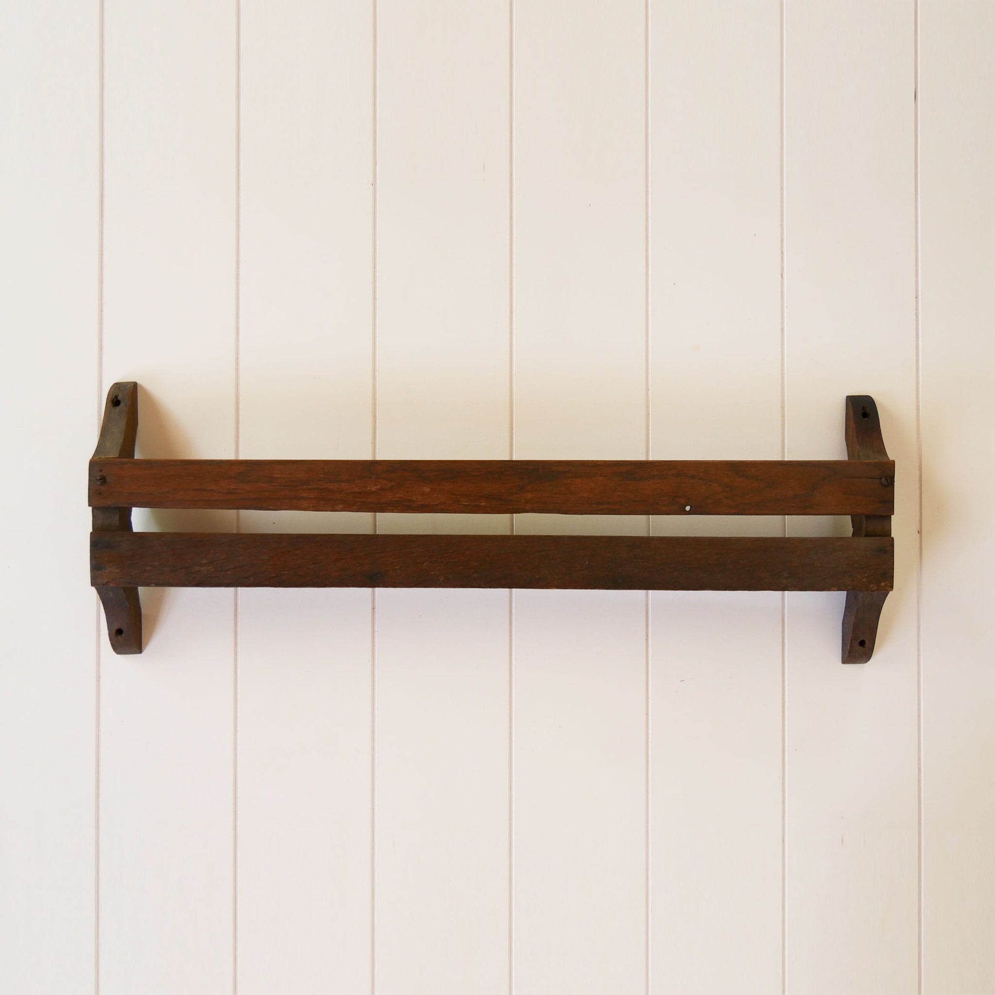 Vintage Oak Church Hymn Book Cubby, Antique Church Pew Cubby, Church Pew Book Cubby, Vintage Wall Mounted Shelf, Vintage Plate Display