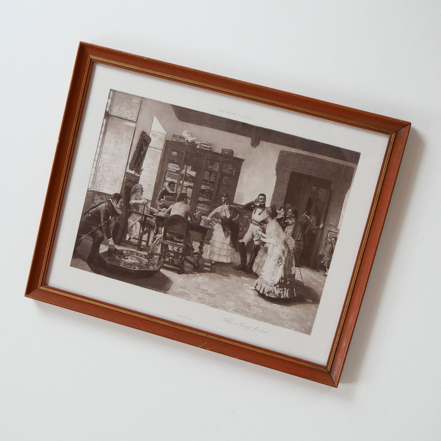 Vintage Framed Print, 'Who is being Fooled?'