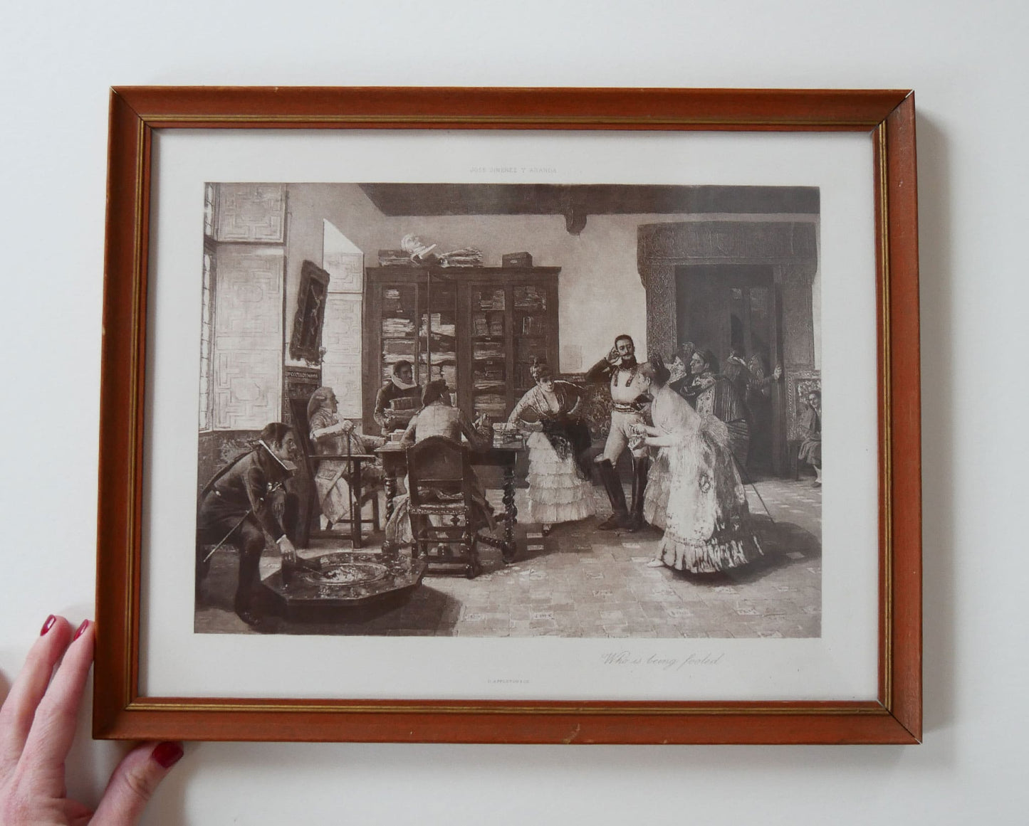 Vintage Framed Print, 'Who is being Fooled?'