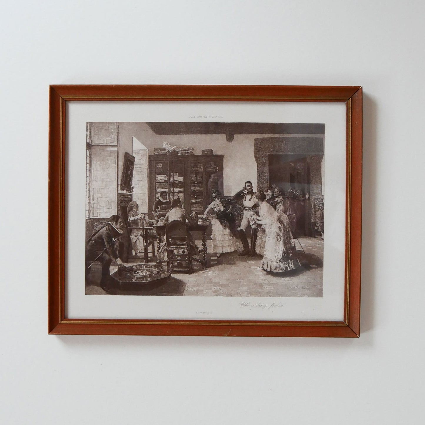 Vintage Framed Print, 'Who is being Fooled?'