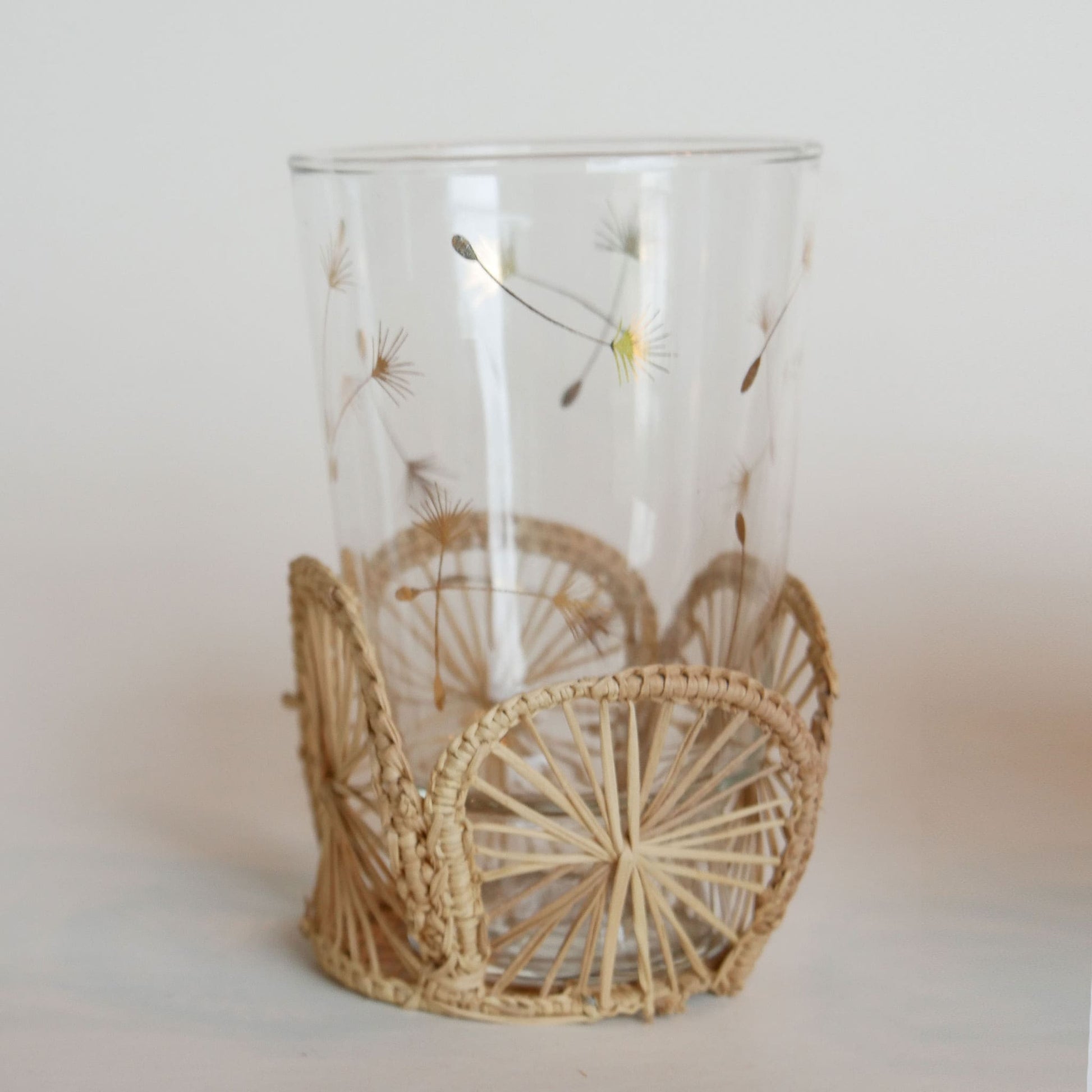 Set of Vintage Wicker Cup Holders, Vintage Wicker Glass Holders MCM Vintage Dining Decor Vintage Midcentury Modern Decor MCM Wicker Decor