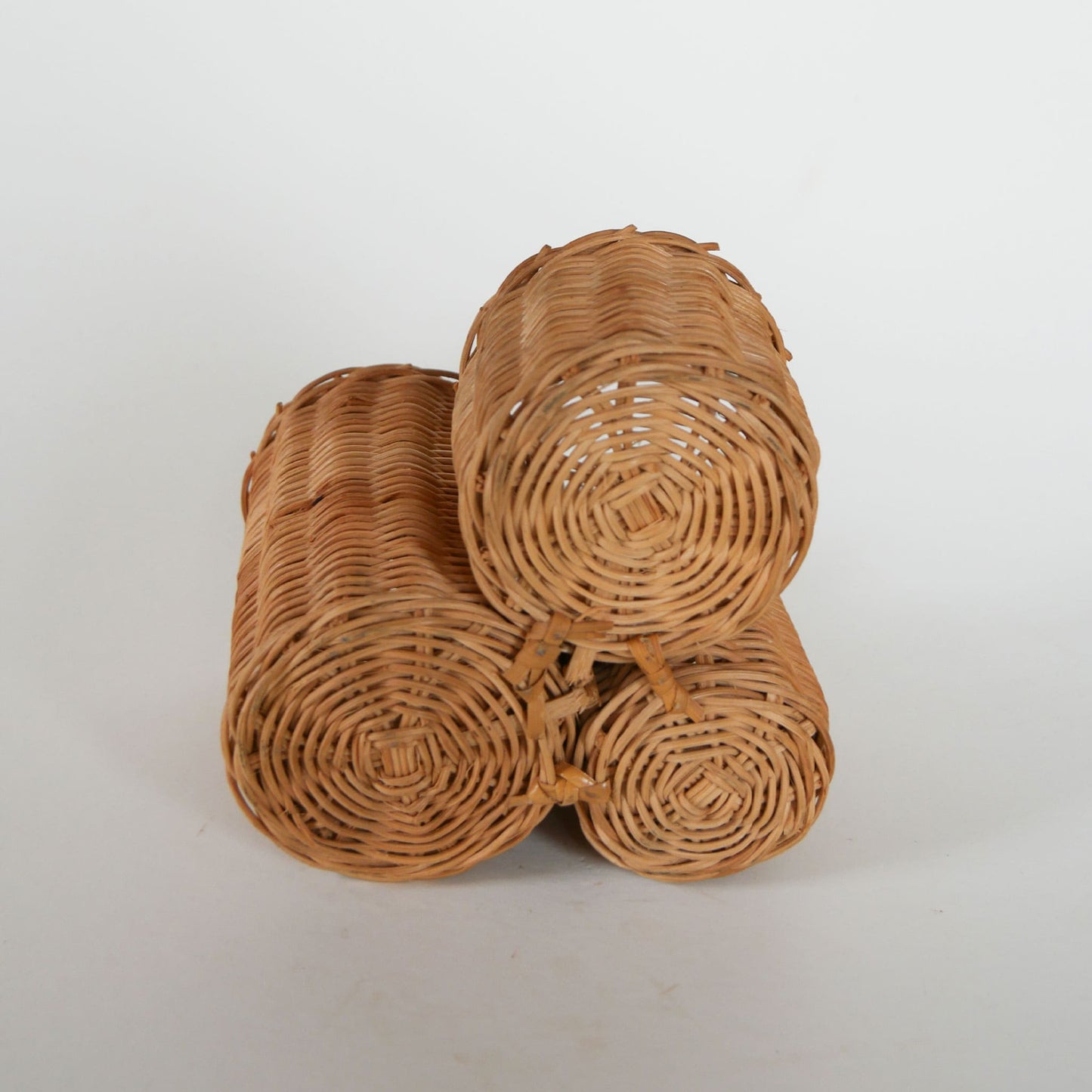 Vintage Wicker Caddy, Vintage Wicker Planter