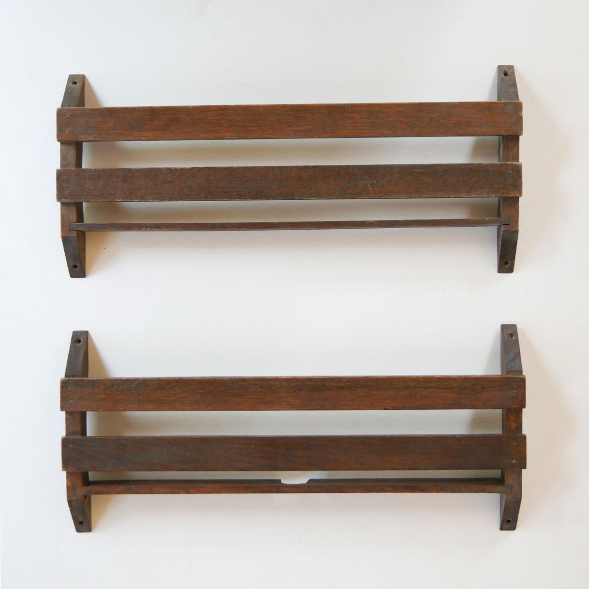 Vintage Wooden Church Pew Hymnal Holder, Primitive Wall Decor, Vintage Wood Dish Holder, Vintage Wood Wall Shelf, Primitive Wall Shelf