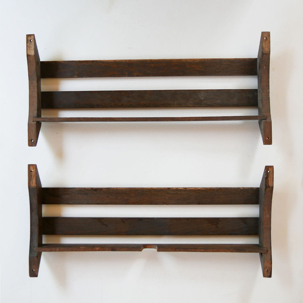Vintage Wooden Church Pew Hymnal Holder, Primitive Wall Decor, Vintage Wood Dish Holder, Vintage Wood Wall Shelf, Primitive Wall Shelf