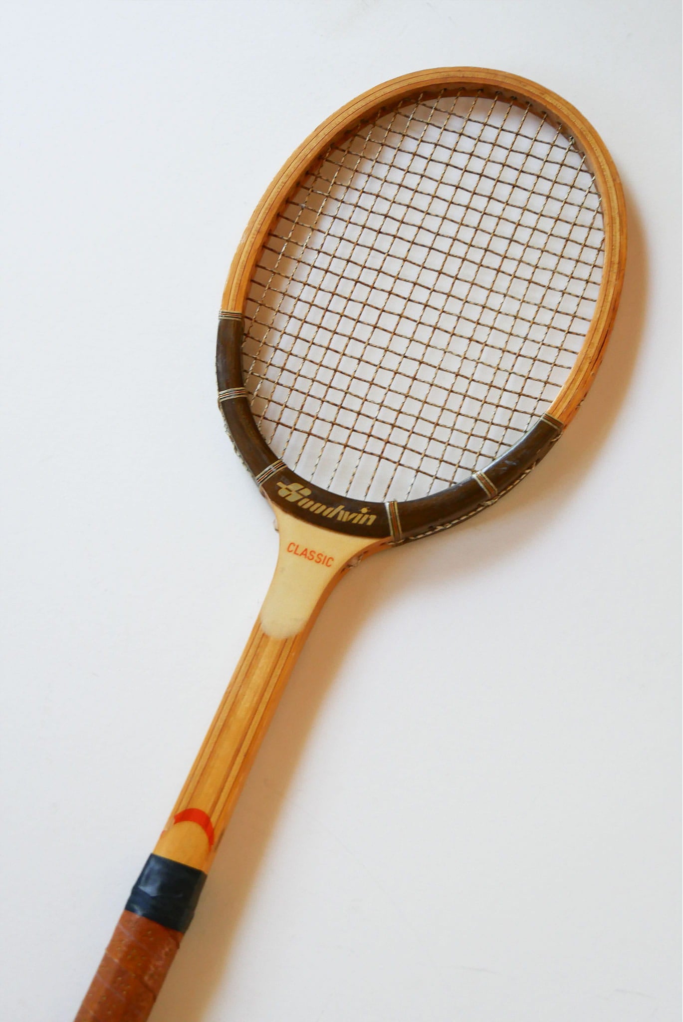 Vintage Sandwin Classic Wooden Tennis Racket, Wood Racket Wall Decor, Vintage Game Room Decor, Vintage Wood Racket Decor, Vintage Tennis Rackets