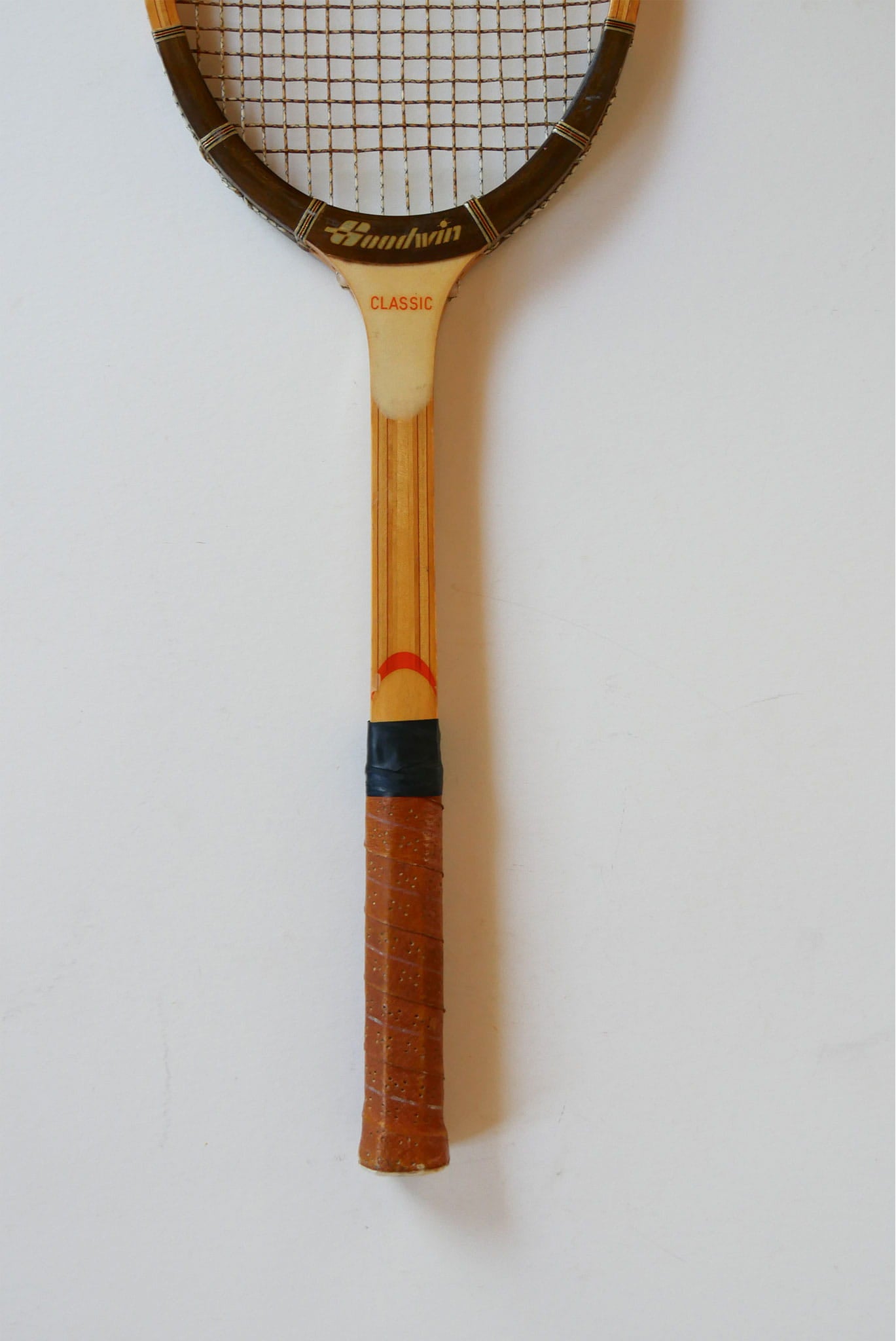 Vintage Sandwin Classic Wooden Tennis Racket, Wood Racket Wall Decor, Vintage Game Room Decor, Vintage Wood Racket Decor, Vintage Tennis Rackets