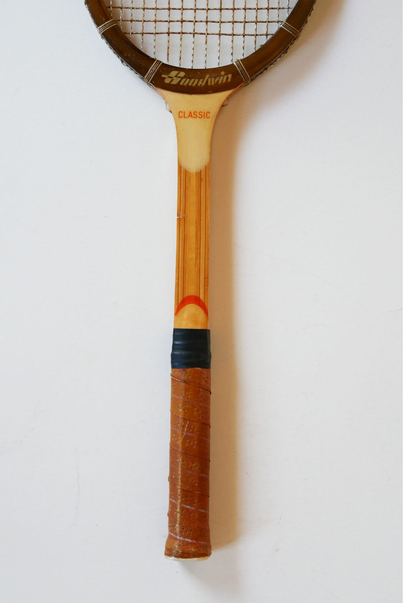Vintage Sandwin Classic Wooden Tennis Racket, Wood Racket Wall Decor, Vintage Game Room Decor, Vintage Wood Racket Decor, Vintage Tennis Rackets