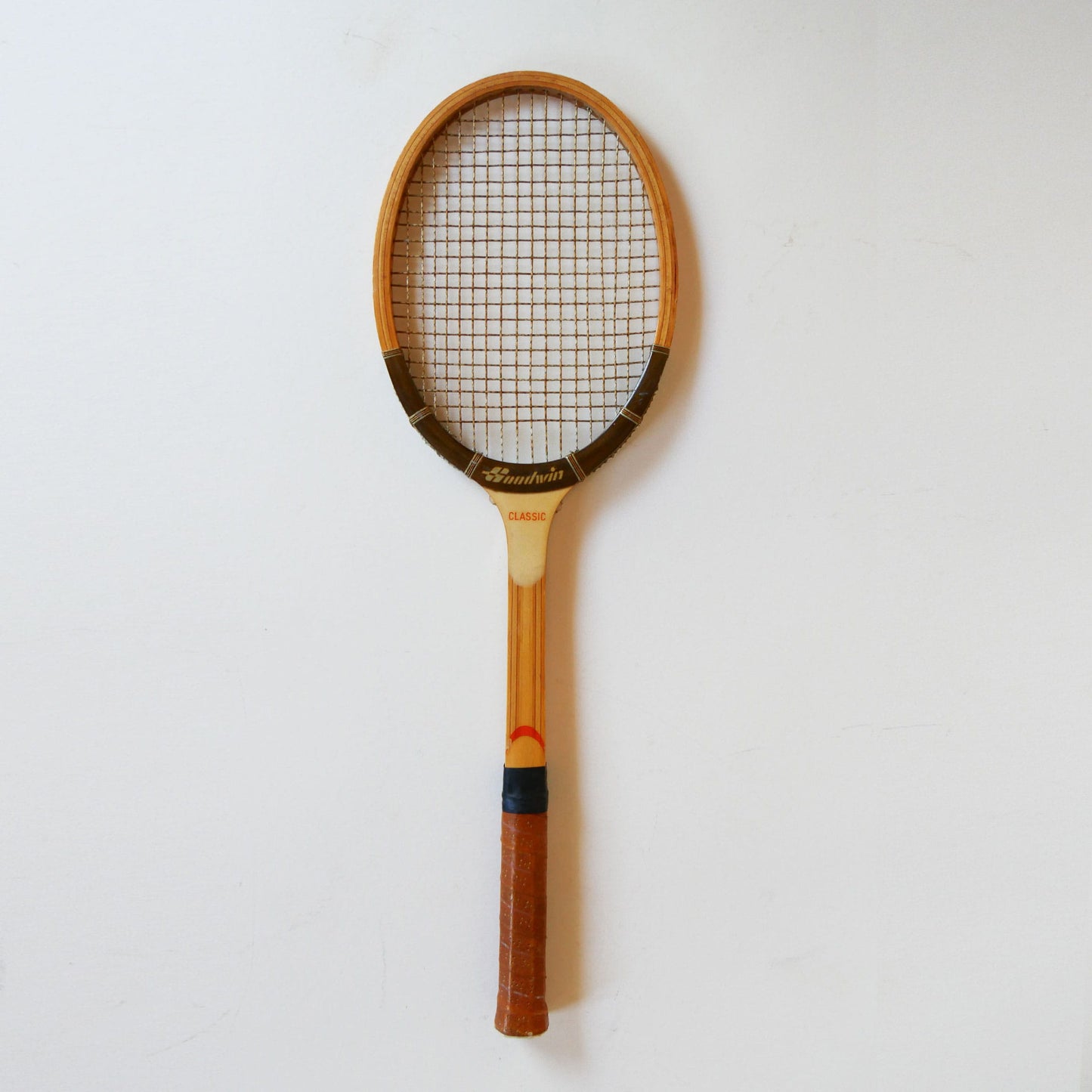 Vintage Sandwin Classic Wooden Tennis Racket, Wood Racket Wall Decor, Vintage Game Room Decor, Vintage Wood Racket Decor, Vintage Tennis Rackets