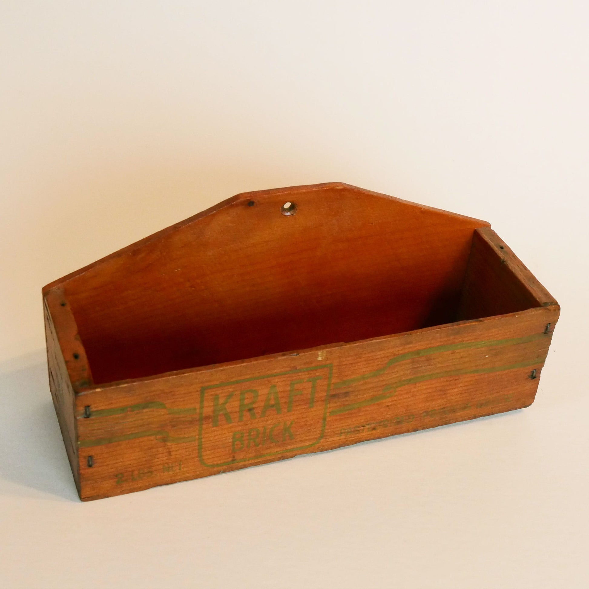Vintage Kraft Cheesebox, Vintage Cheese Box, Vintage Wall Pocket, Vintage Wood Wall Pocket, Vintage Spice Rack, Vintage Wood Wall Pocket, Vintage Farmhouse Kitchen, Vintage Kitchen Decor