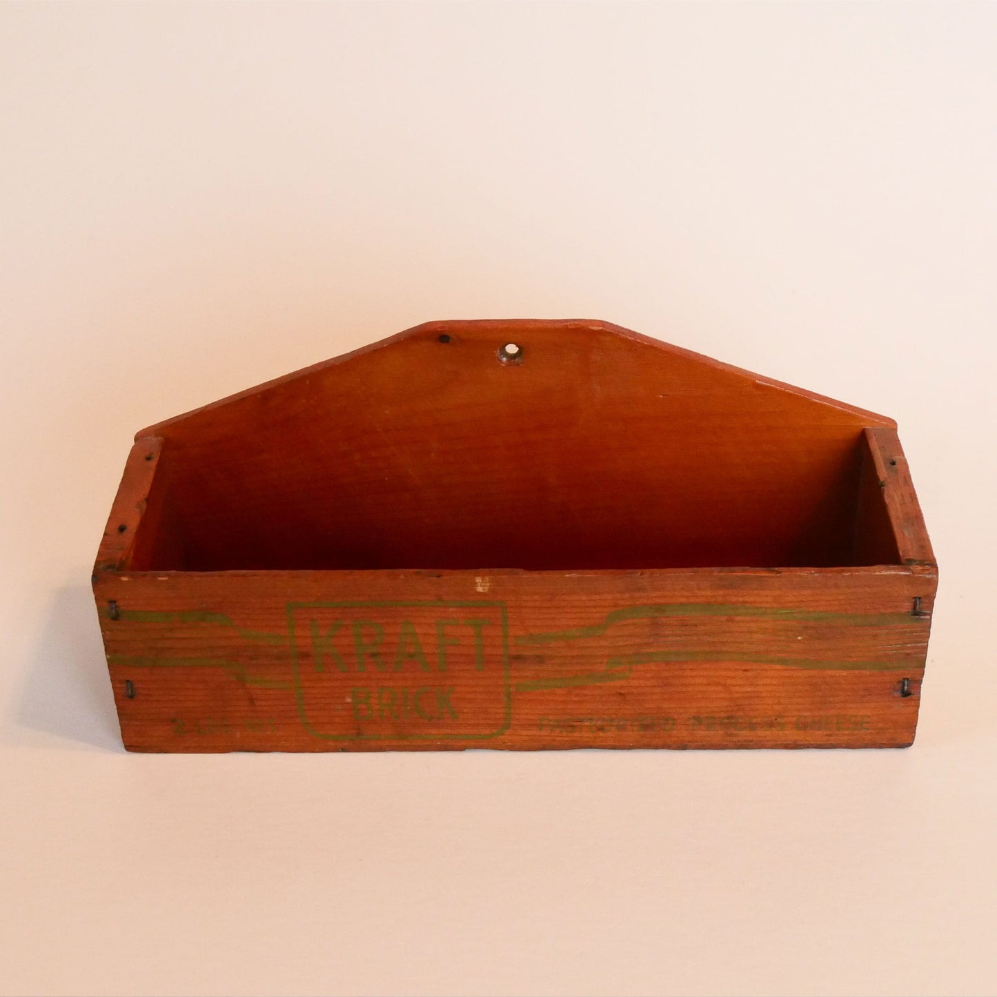 Vintage Kraft Cheesebox, Vintage Cheese Box, Vintage Wall Pocket, Vintage Wood Wall Pocket, Vintage Spice Rack, Vintage Wood Wall Pocket, Vintage Farmhouse Kitchen, Vintage Kitchen Decor