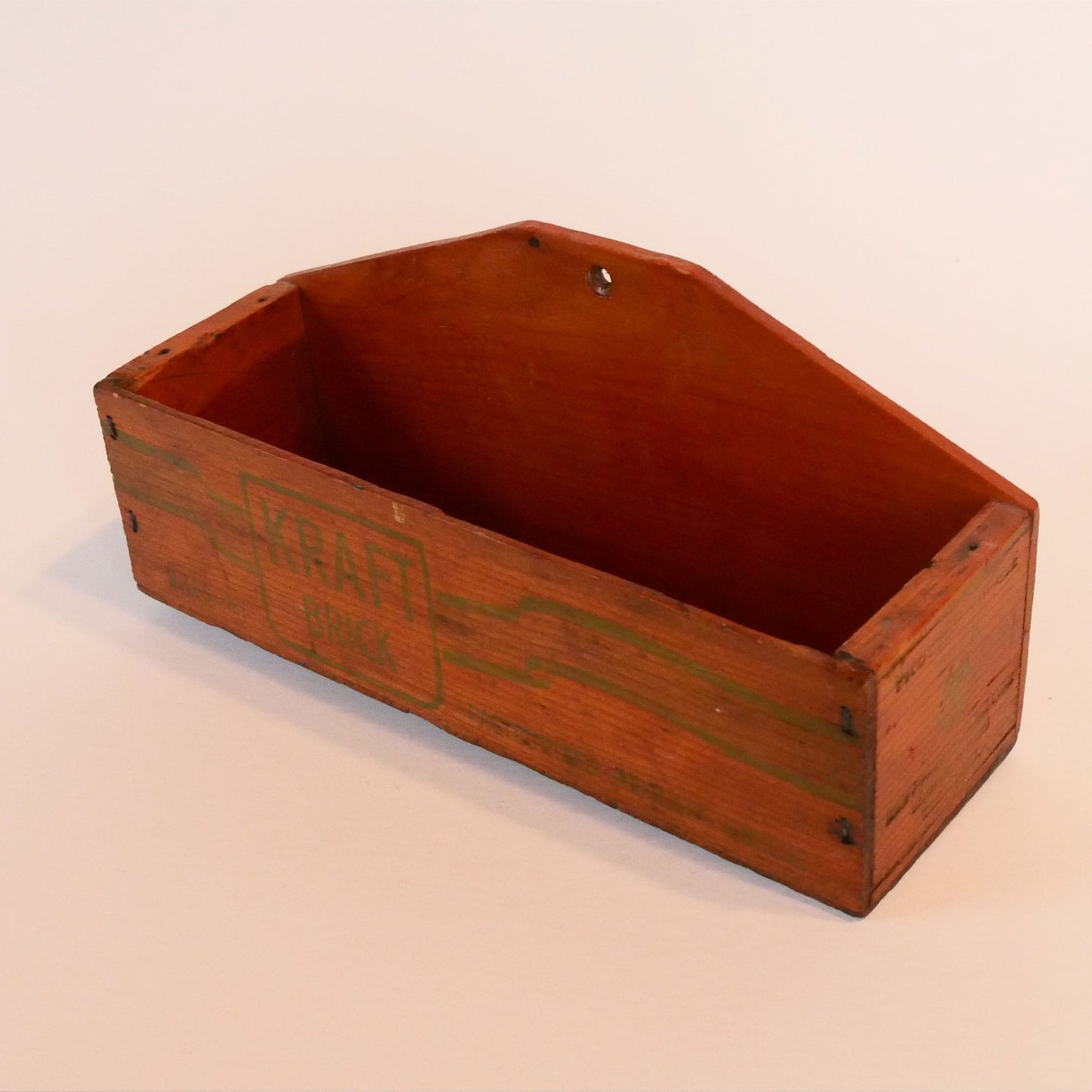 Vintage Kraft Cheesebox, Vintage Cheese Box, Vintage Wall Pocket, Vintage Wood Wall Pocket, Vintage Spice Rack, Vintage Wood Wall Pocket, Vintage Farmhouse Kitchen, Vintage Kitchen Decor