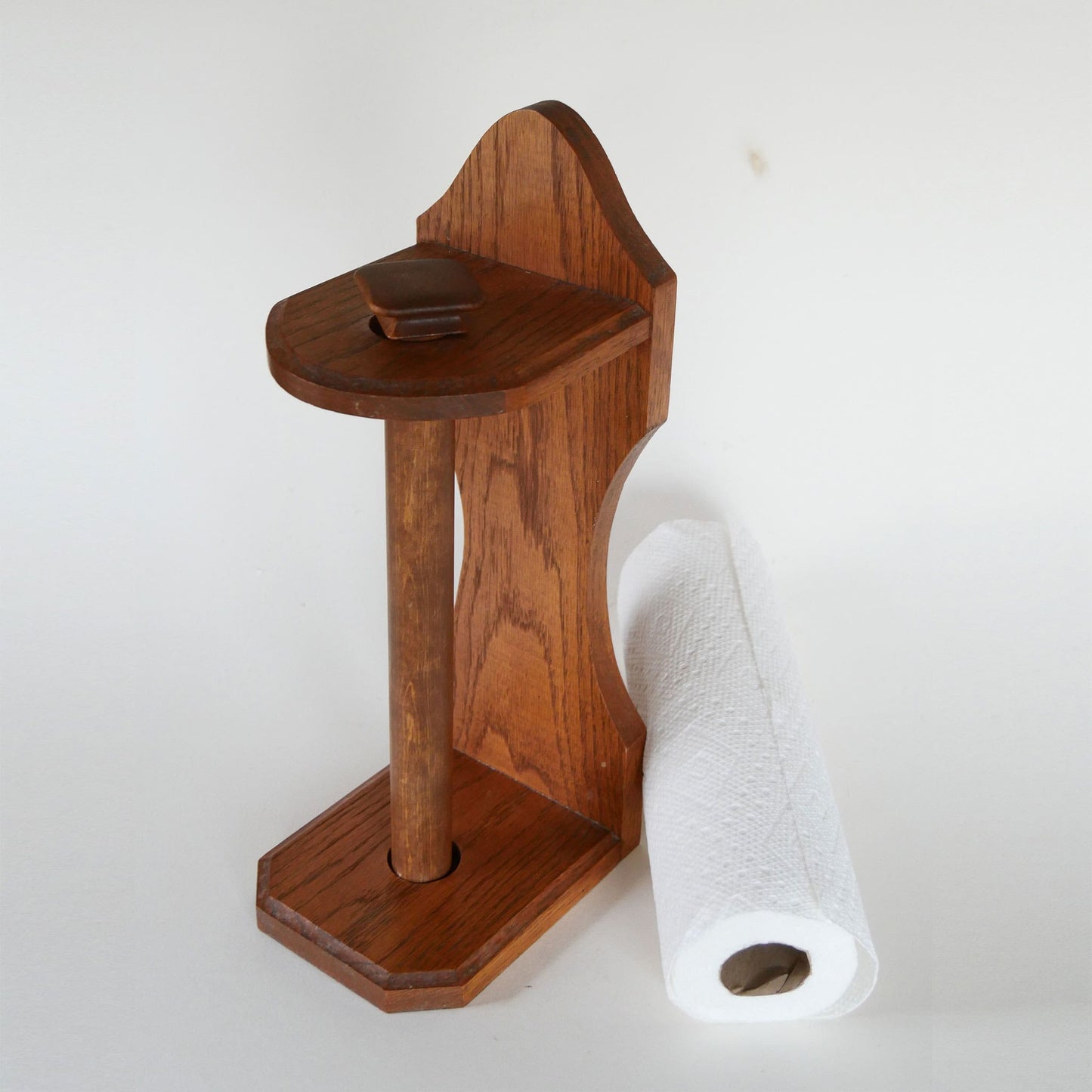 Primitive Wood Paper Towel Holder, Vintage Paper Towel Rack, Vintage Wood Rack, Primitive Towel Rack, Vintage Towel Holder, Primitive Kitchen Decor