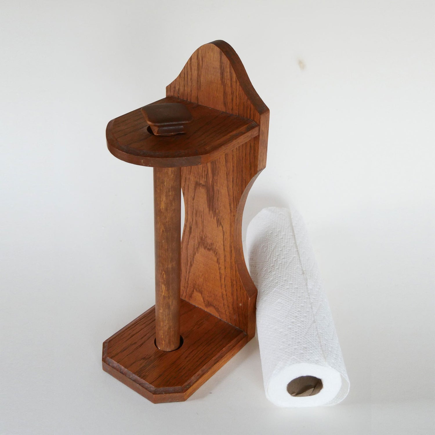 Primitive Wood Paper Towel Holder, Vintage Paper Towel Rack, Vintage Wood Rack, Primitive Towel Rack, Vintage Towel Holder, Primitive Kitchen Decor