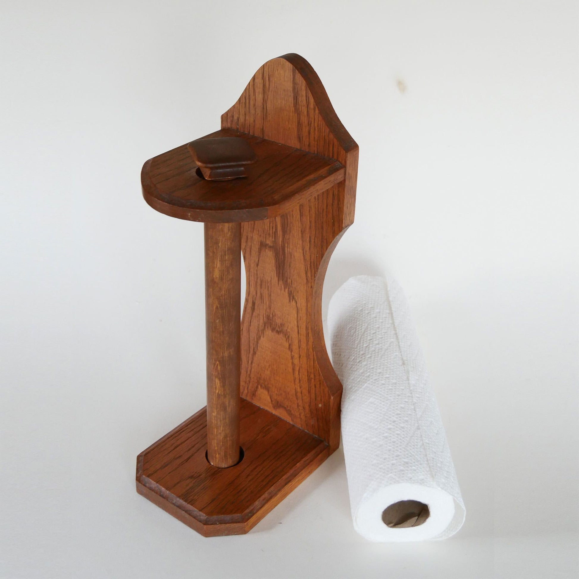 Primitive Wood Paper Towel Holder, Vintage Paper Towel Rack, Vintage Wood Rack, Primitive Towel Rack, Vintage Towel Holder, Primitive Kitchen Decor