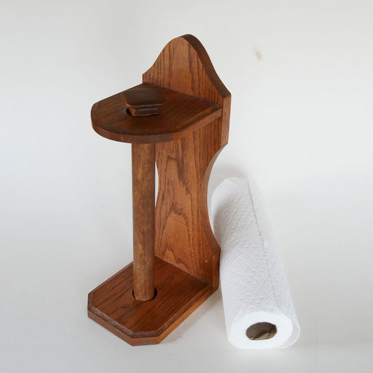 Primitive Wood Paper Towel Holder, Vintage Paper Towel Rack, Vintage Wood Rack, Primitive Towel Rack, Vintage Towel Holder, Primitive Kitchen Decor