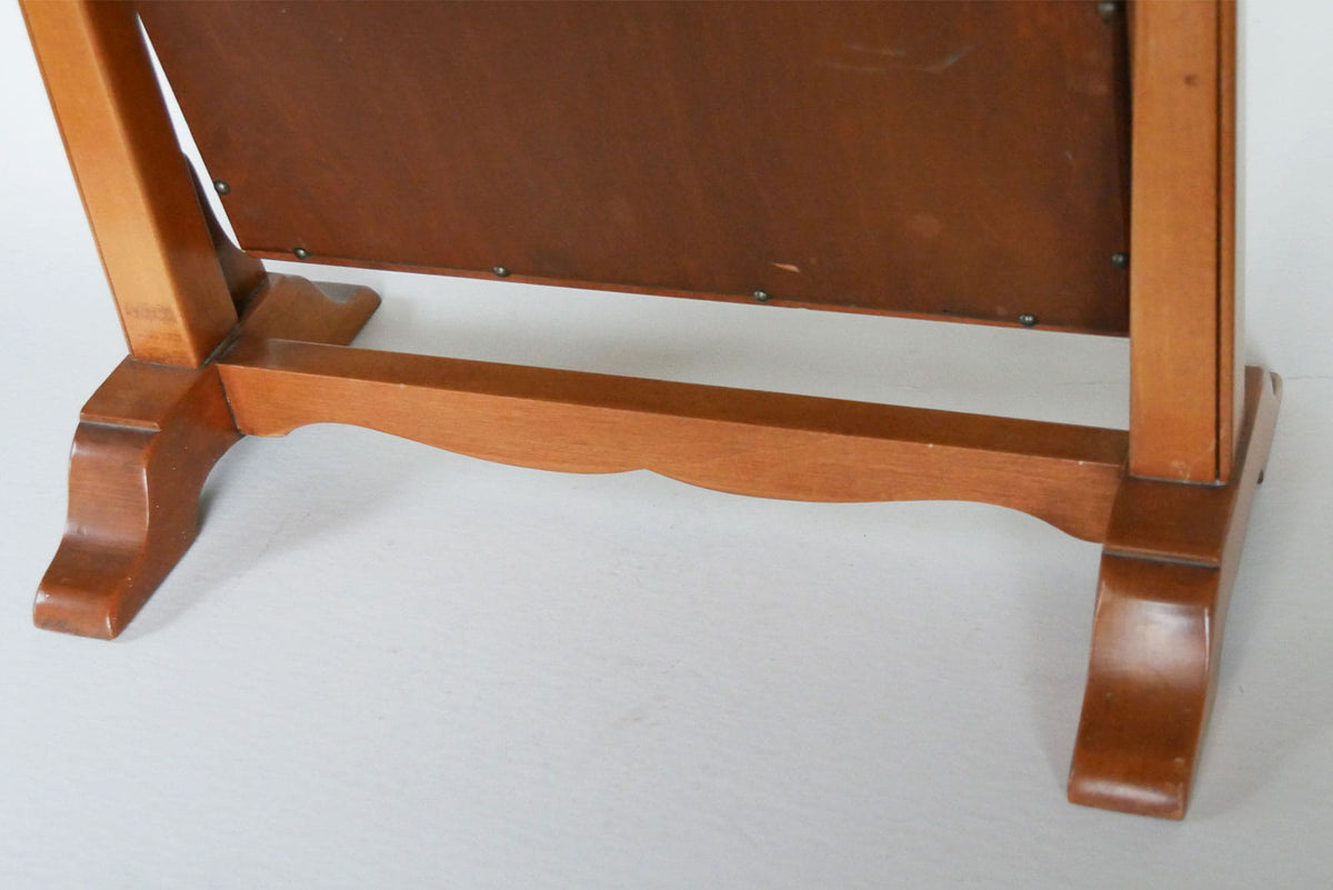 Vintage Wood Swivel Vanity Mirror, Cottagecore Mirror, Farmhouse Mirror, Cottagecore Bedroom Decor, Vintage Farmhouse Bedroom Mirror, Vintage Shaving Mirror, Vintage Vanity Mirror