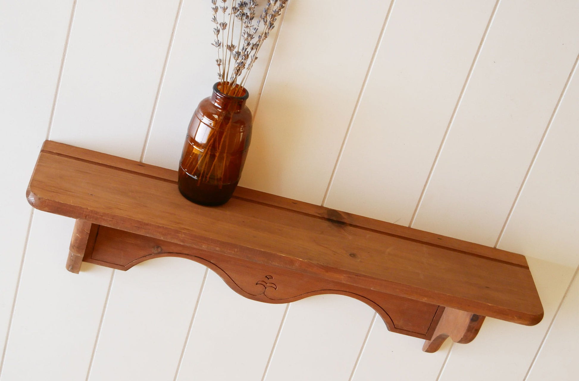 Vintage Wood Mounted Plate Rack Shelf, Vintage Wood Shelf, Vintage Plate Rack Shelf, Vintage Wood Wall Shelf, Vintage Wall Mounted Shelf, Vintage Spice Rack, COttagecore Shelf, Vintage Cottage Wall Decor