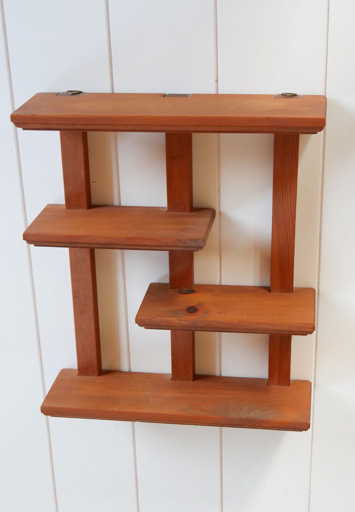 Vintage Wood Wall Shelf, Vintage Cottage Shelf, Vintage Farmhouse Shelf, Vintage Spice Rack, Vintage Wood Wall Mounted Shelf, Vintage COttage Shelf, Vintage Wall DEcor