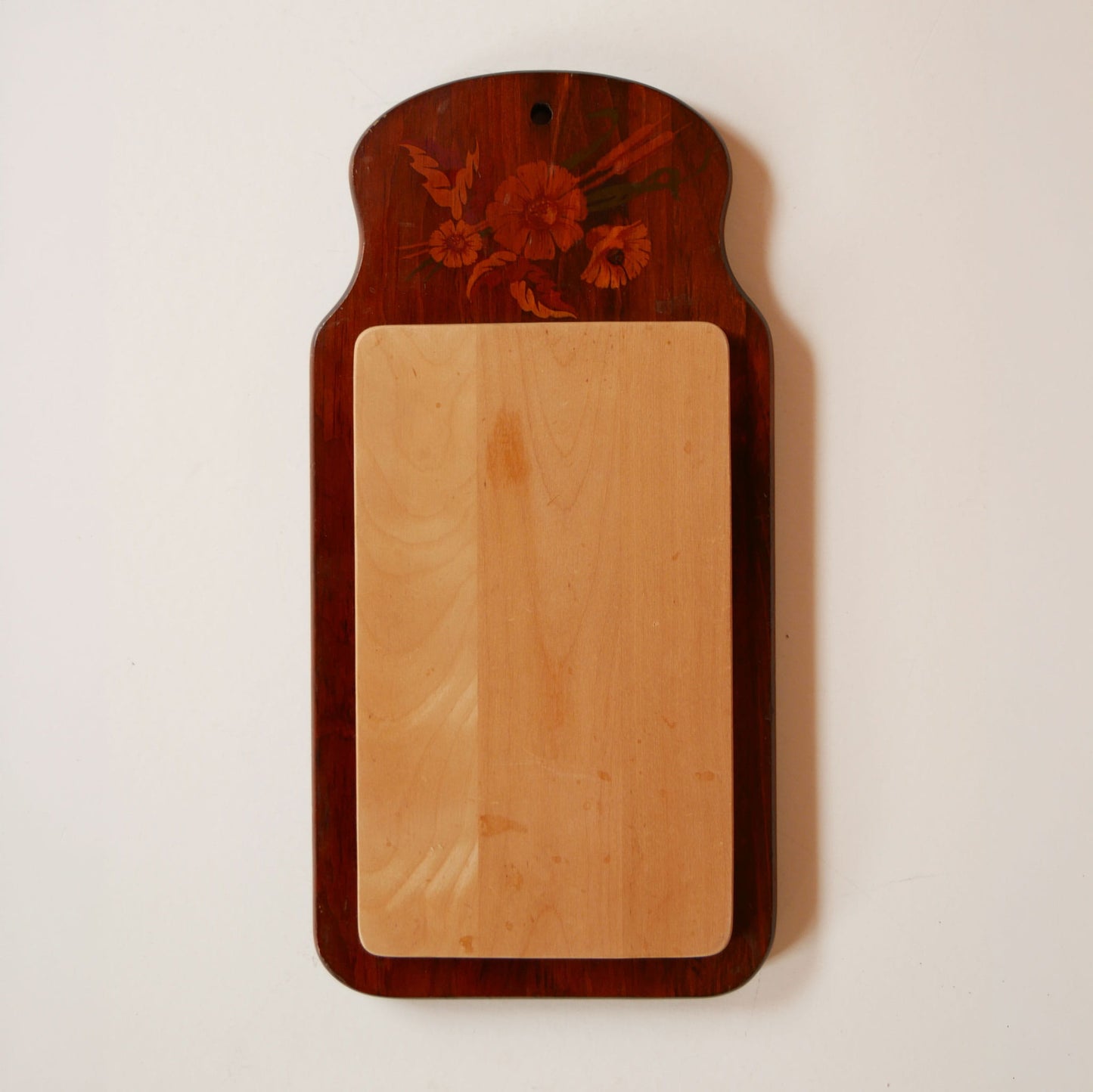 Vintage Wooden Wall Plaque with Floral Detail, Farmhouse Wall decor, Vintage Farmhouse Kitchen Decor, Vintage Farmhouse Wood Plaque, Vintage Floral Wood Wall Plaque, Vintage Kitchen Writing Board, Cottagecore Wood Plaque, Vintage Cottage Wood Wall Decor