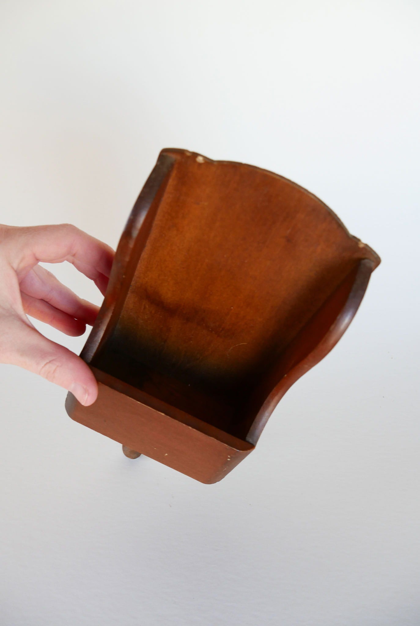 Vintage Wall Pocket, Vintage Wood Wall Pocket, Vintage Scoop Decor, Vintage Wood Scoop, Vintage Country Kitchen Decor, Vintage Farmhouse Kitchen Decor, Vintage Home Decor