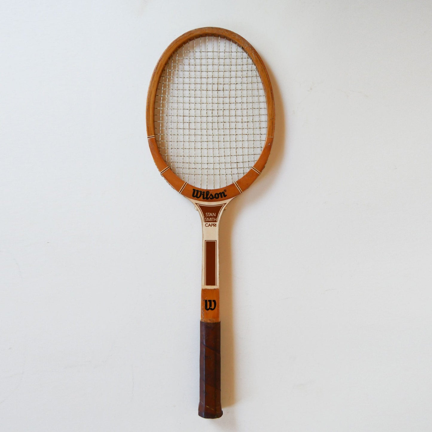 Vintage Wilson Stan Smith Capri Wood Tennis Racket, Wood Racket Wall Decor, Vintage Game Room Decor, Vintage Wood Racket Decor, Vintage Tennis Rackets