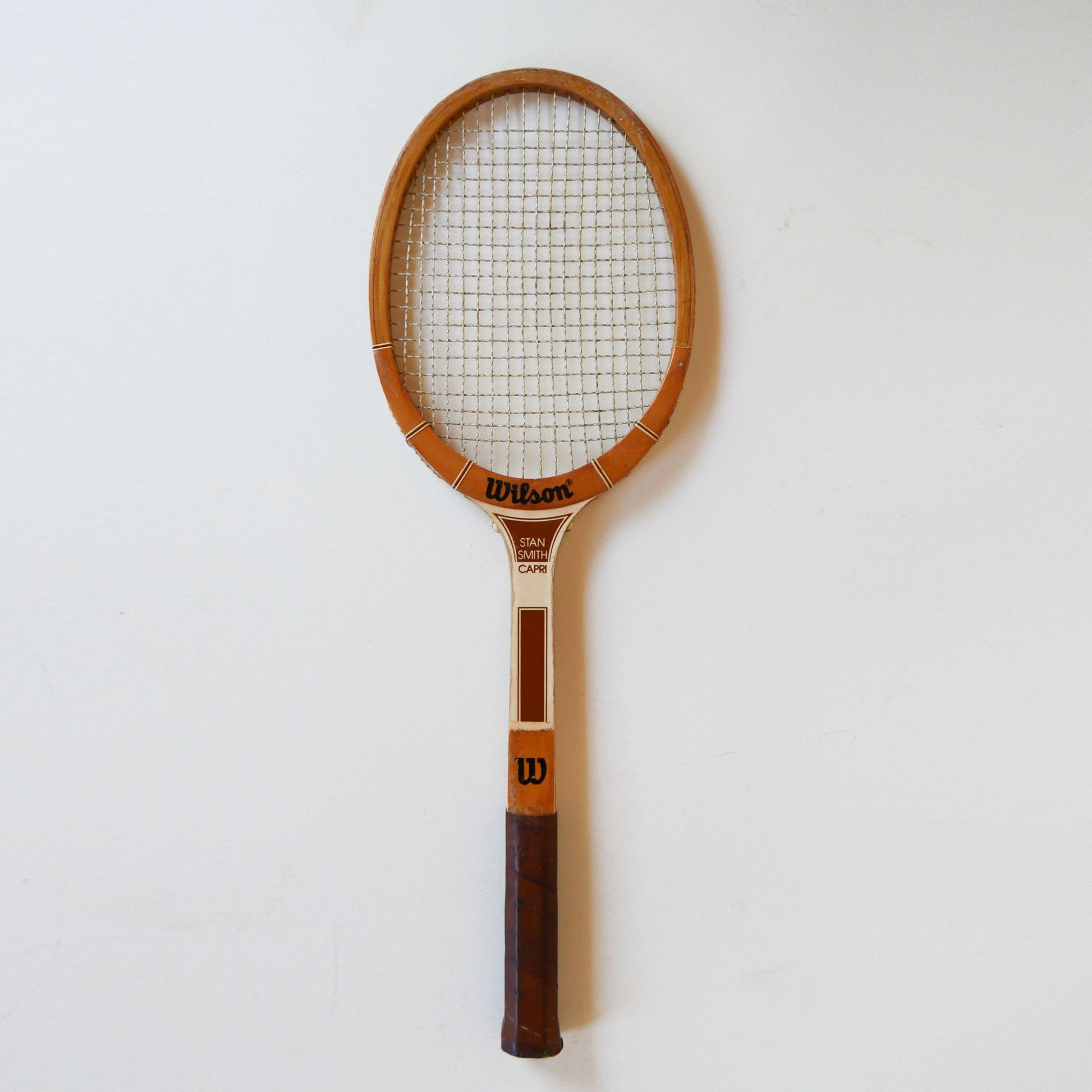 Vintage Wilson Stan Smith Capri Wood Tennis Racket, Wood Racket Wall Decor, Vintage Game Room Decor, Vintage Wood Racket Decor, Vintage Tennis Rackets
