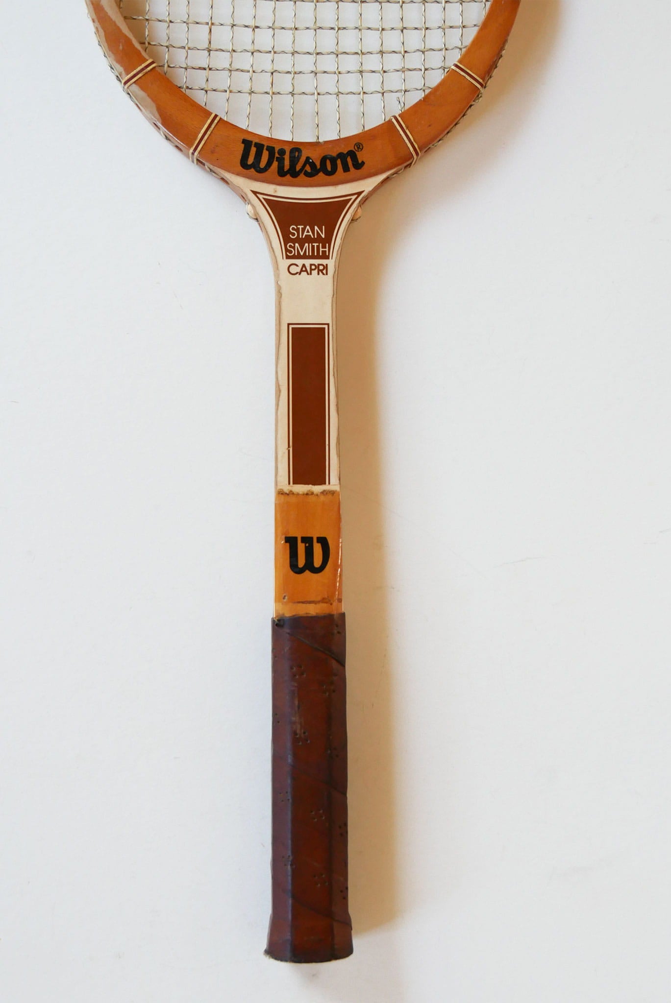 Vintage Wilson Stan Smith Capri Wood Tennis Racket, Wood Racket Wall Decor, Vintage Game Room Decor, Vintage Wood Racket Decor, Vintage Tennis Rackets