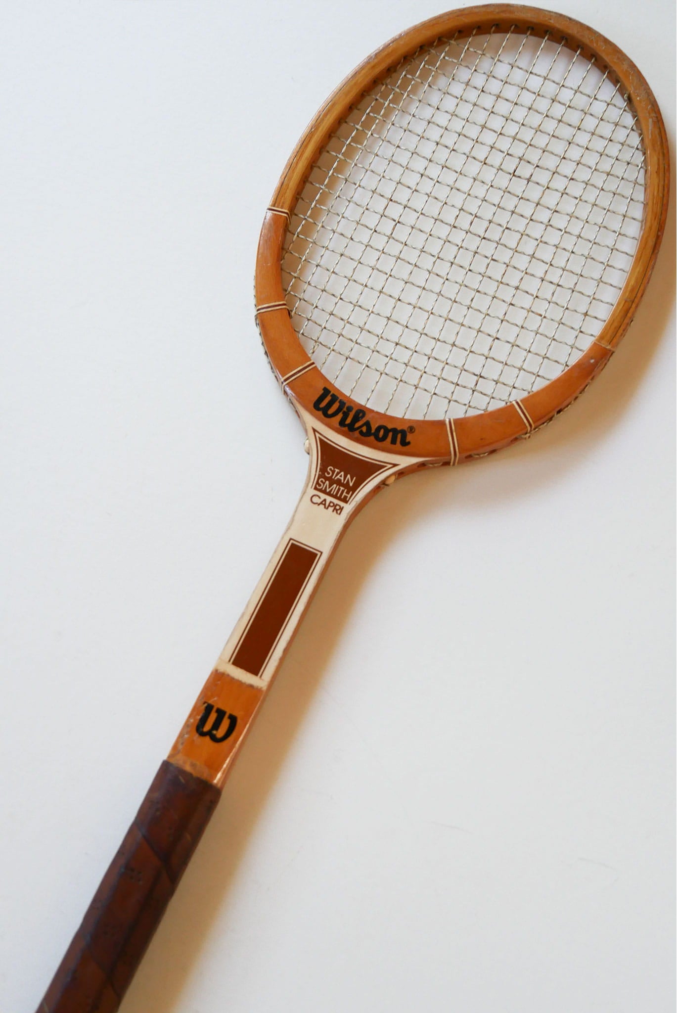 Vintage Wilson Stan Smith Capri Wood Tennis Racket, Wood Racket Wall Decor, Vintage Game Room Decor, Vintage Wood Racket Decor, Vintage Tennis Rackets