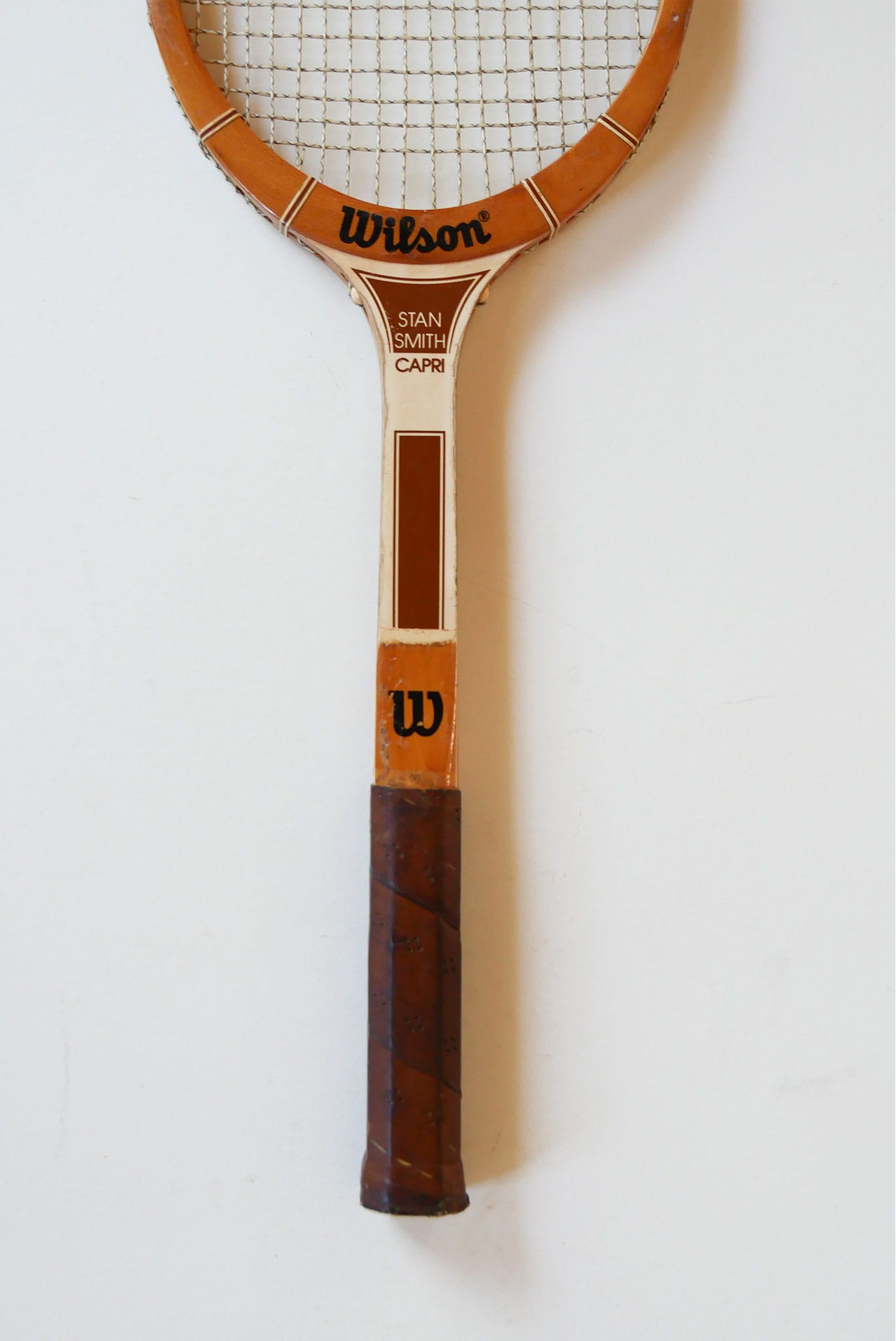 Vintage Wilson Stan Smith Capri Wood Tennis Racket, Wood Racket Wall Decor, Vintage Game Room Decor, Vintage Wood Racket Decor, Vintage Tennis Rackets