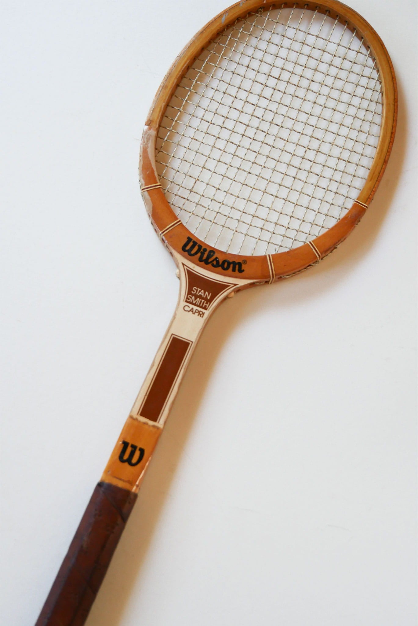 Vintage Wilson Stan Smith Capri Wood Tennis Racket, Wood Racket Wall Decor, Vintage Game Room Decor, Vintage Wood Racket Decor, Vintage Tennis Rackets