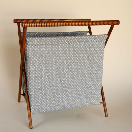 Cottagecore Fabric Sewing Caddy, Vintage Sewing Caddy, Vintage Magazine Rack, Vintage Floral Sewing Caddy, Vintage Cottagecore Decor, Vintage Cottage Decor, Vintage Wood Sewing Caddy