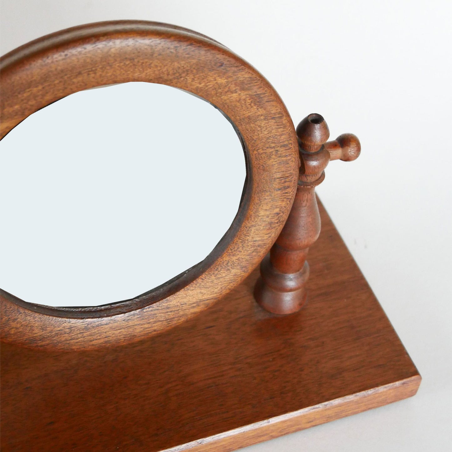 Vintage Wooden Shaving Mirror, Antique Wooden Shacing Mirror, Primitive Shaving Mirror, Primitive Vanity Mirror