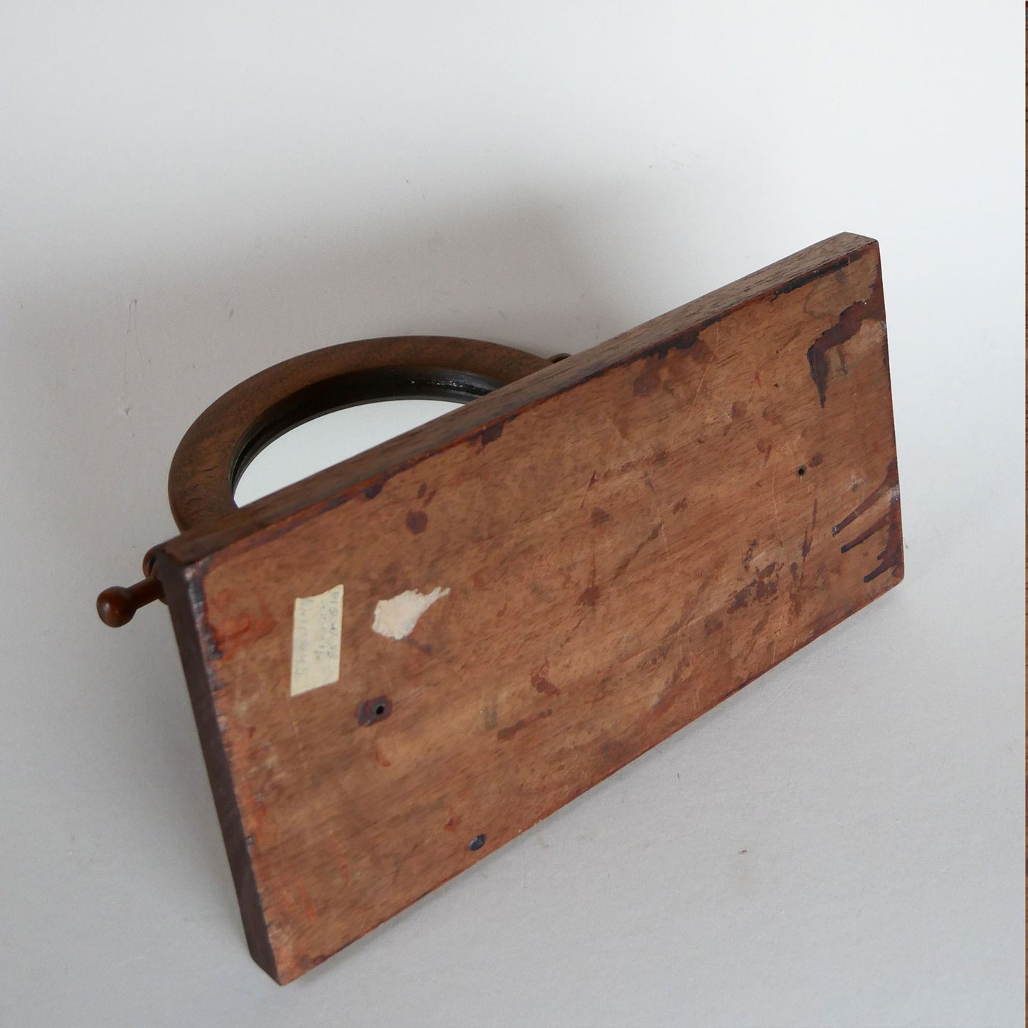 Vintage Wooden Shaving Mirror, Antique Wooden Shacing Mirror, Primitive Shaving Mirror, Primitive Vanity Mirror