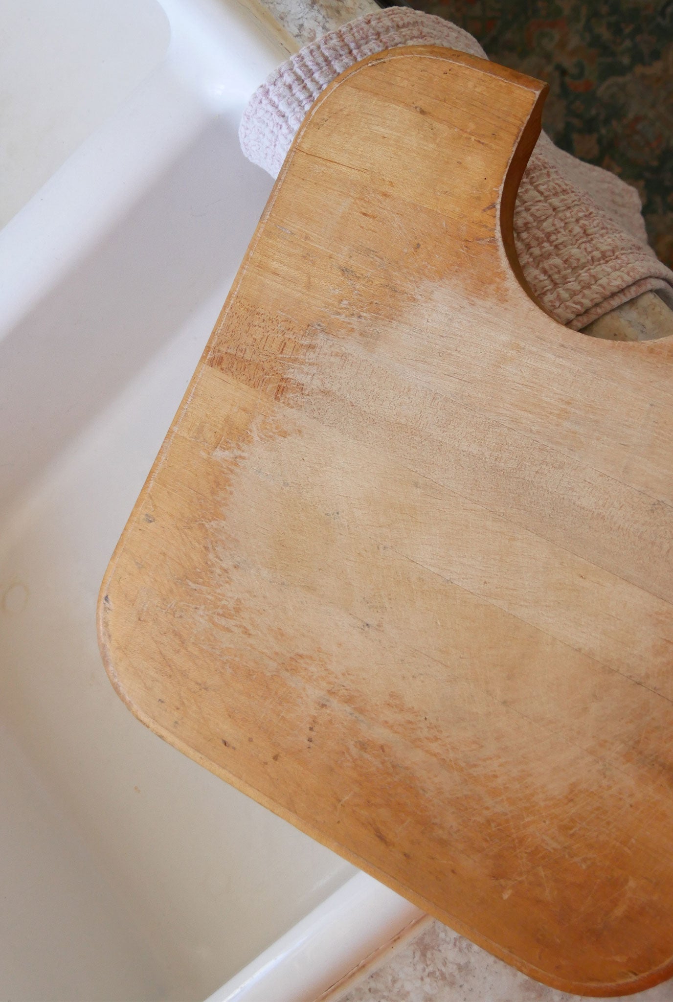 Vintage Wooden Sink Cutting Board, Farmhouse Sink Cutting Board, Farmhouse Cutting Board, Vintage Cutting Board, Primitive Sink Cutting Board